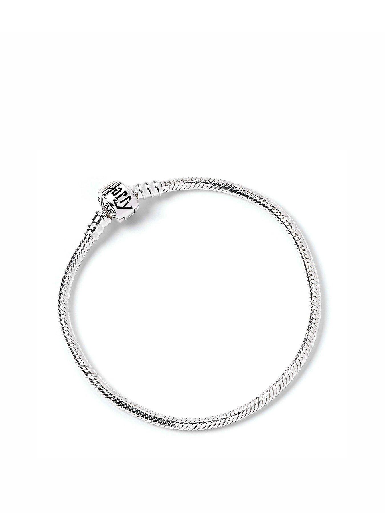 undefined Sterling Silver Slider Charm Bracelet Size M