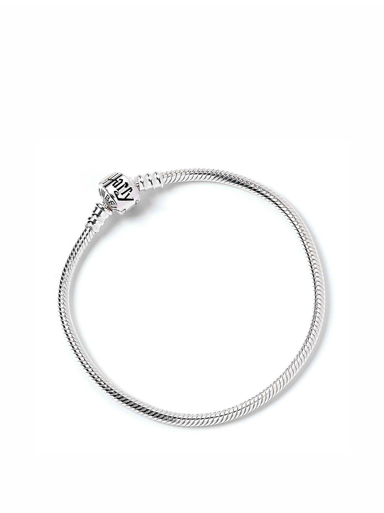 undefined Sterling Silver Slider Charm Bracelet Size L
