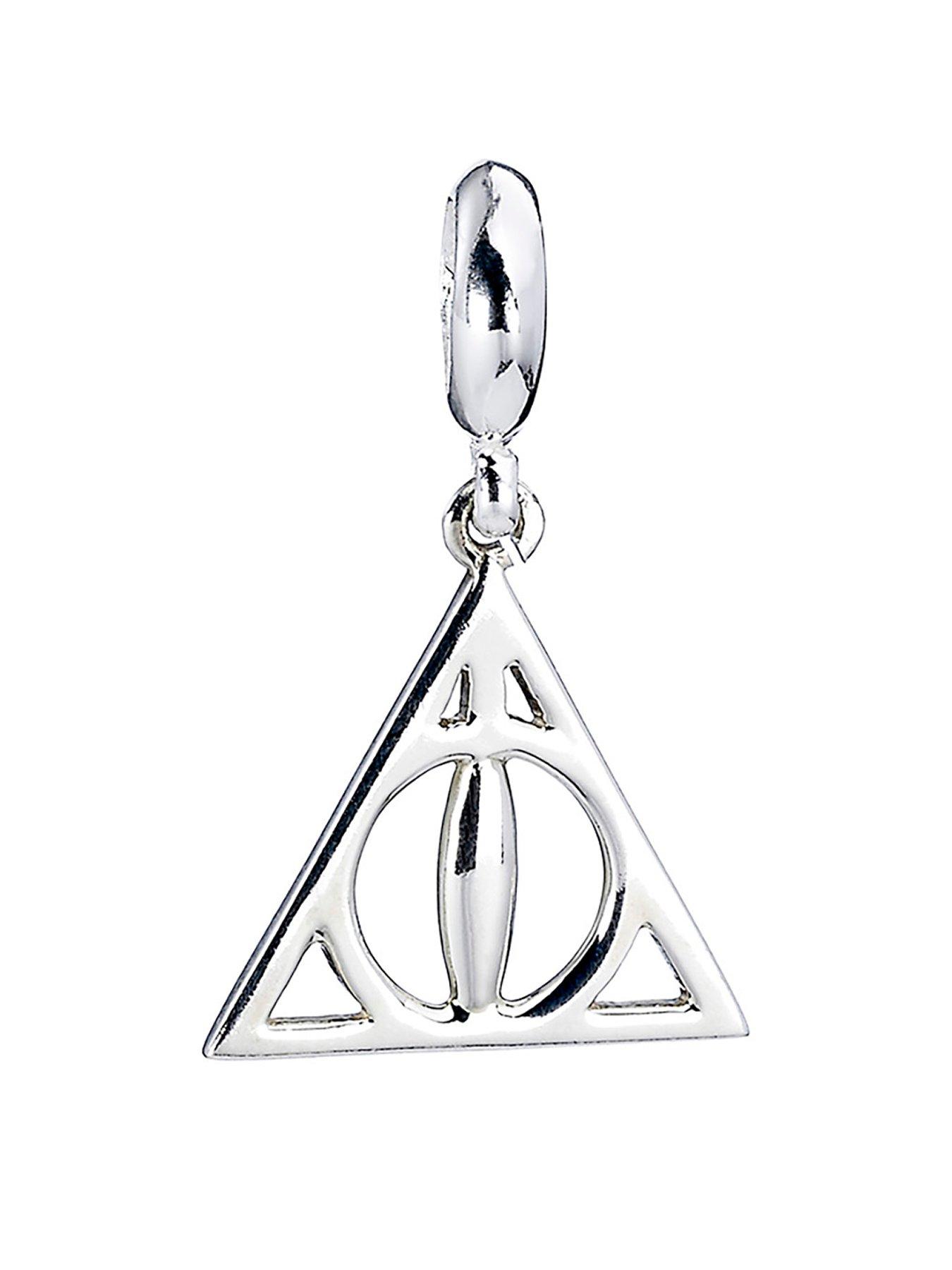 undefined Sterling Silver Deathly Hallows Slider Charm