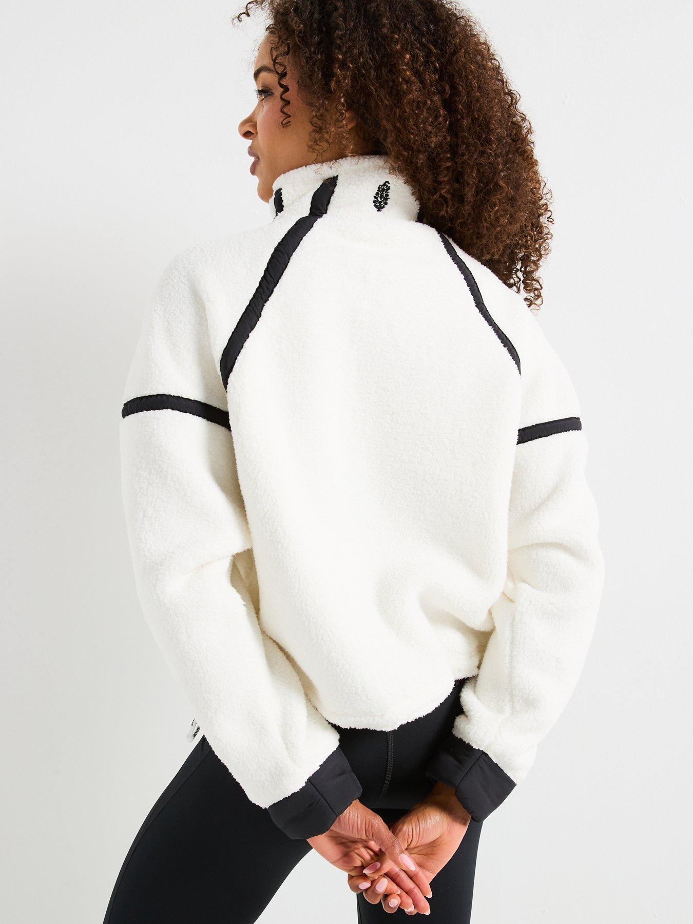 Image 2 of 6 of FP Movement Womens Training Mountain High 1/2 Zip Jacket - White