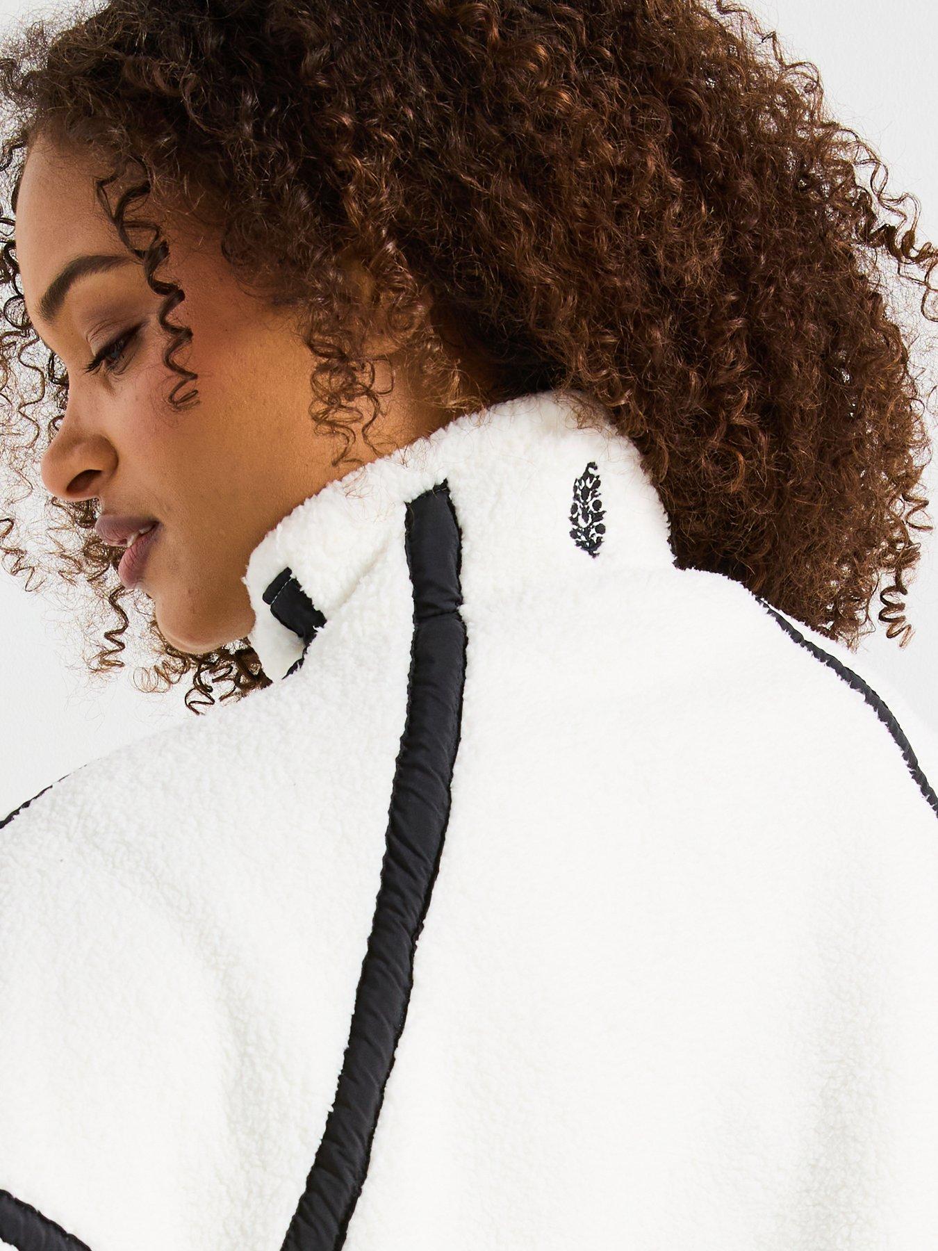 Image 5 of 6 of FP Movement Womens Training Mountain High 1/2 Zip Jacket - White
