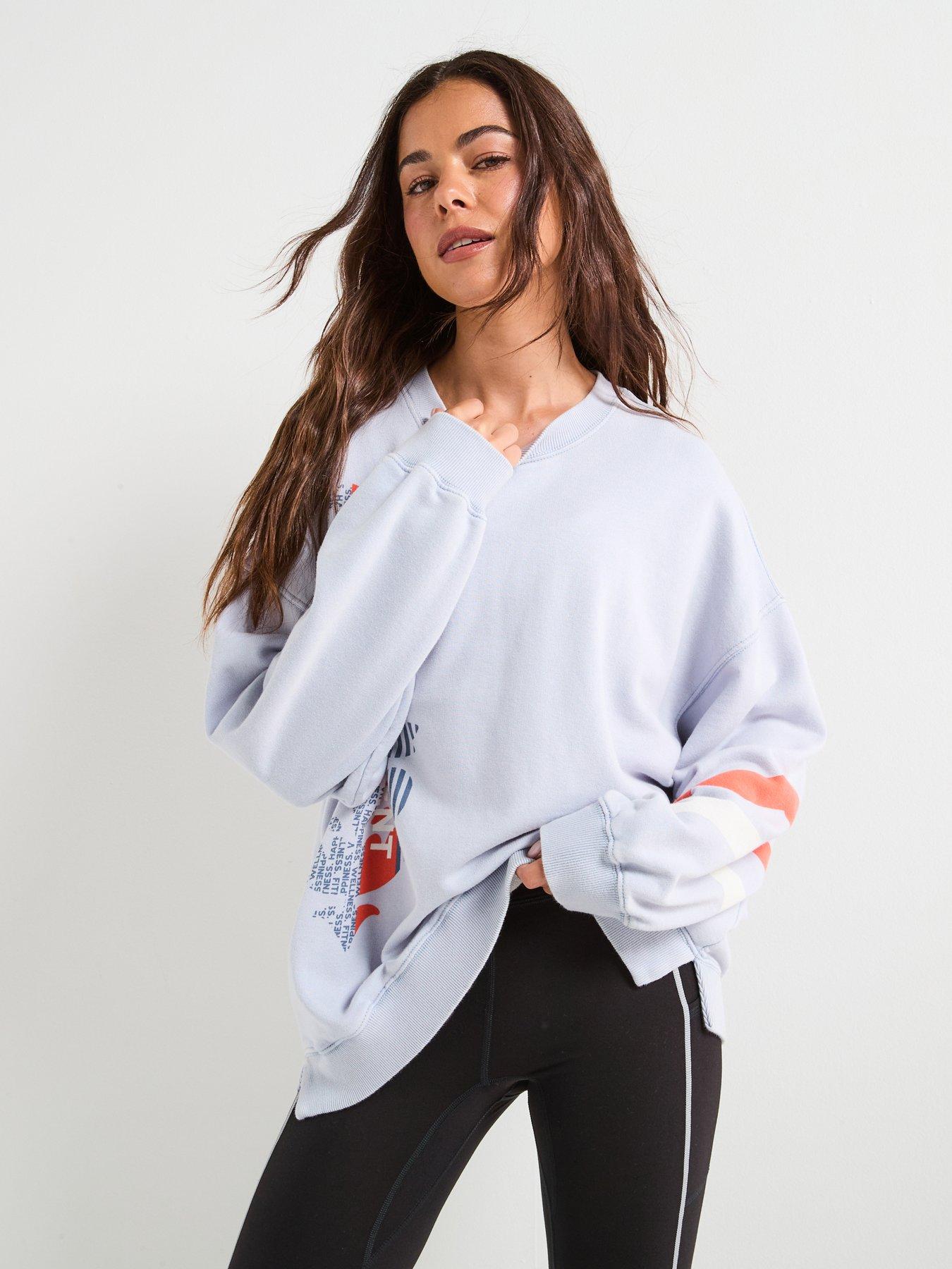undefined Womens Training All Star Logo Crew Sweat - Purple
