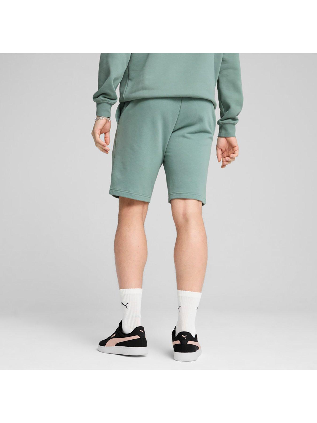 Image 2 of 5 of Puma Men's Essential No 1 10 Inch Logo Shorts - Green