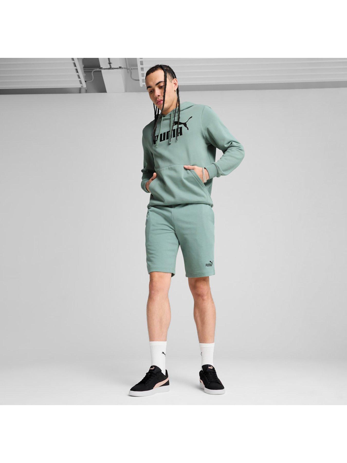Image 3 of 5 of Puma Men's Essential No 1 10 Inch Logo Shorts - Green