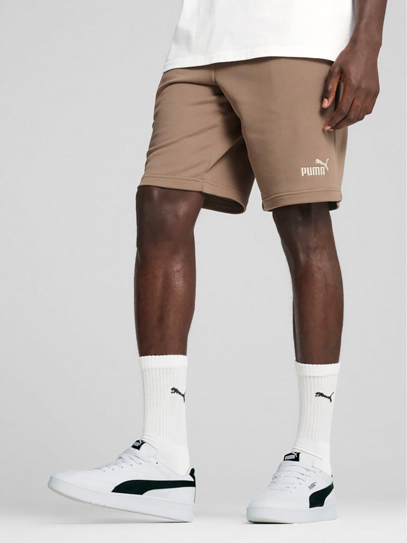 undefined Men's Essential No 1 10 Inch Logo Shorts - Beige
