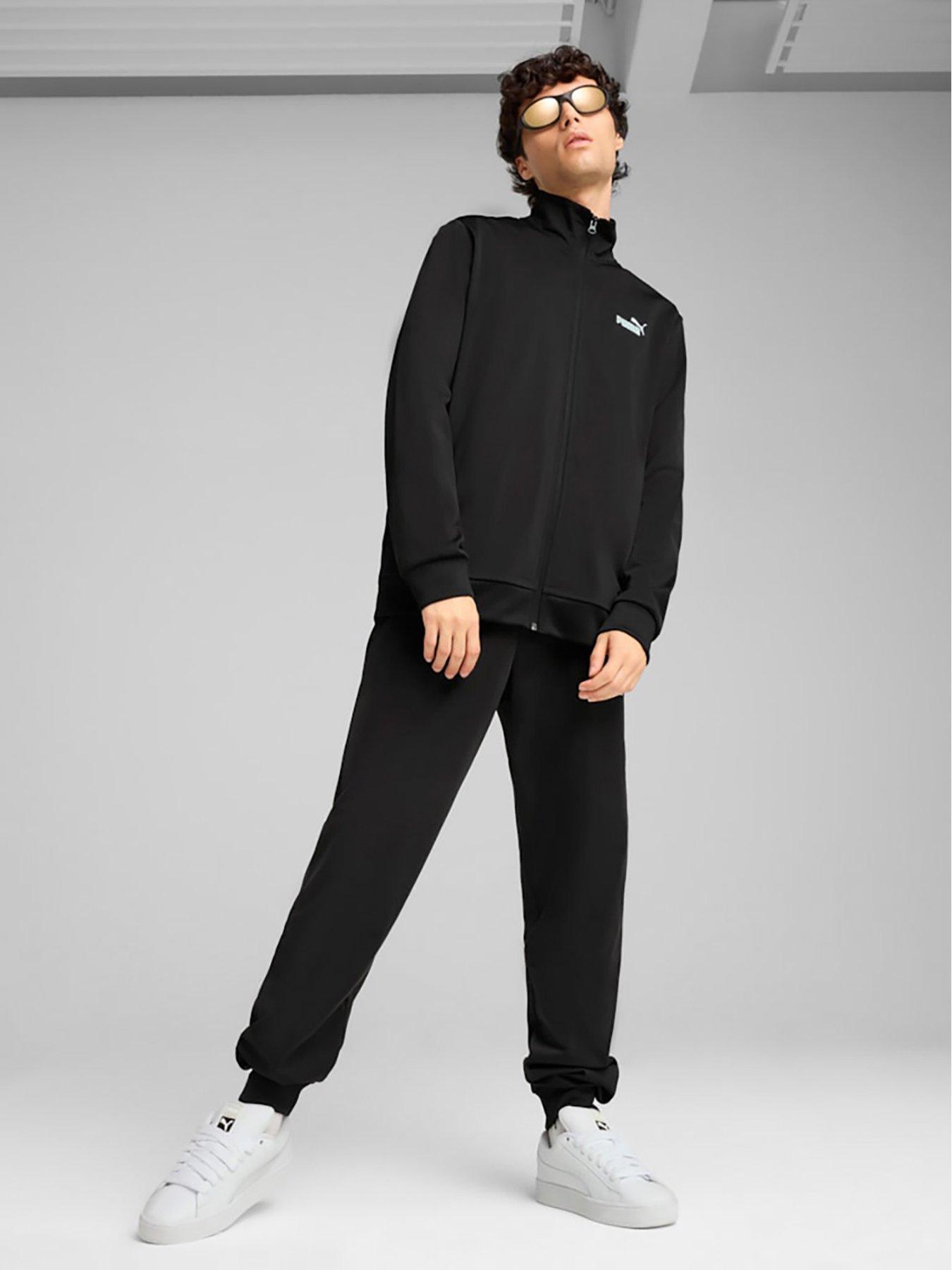 undefined Mens Essential Polysuit Tracksuit - Black