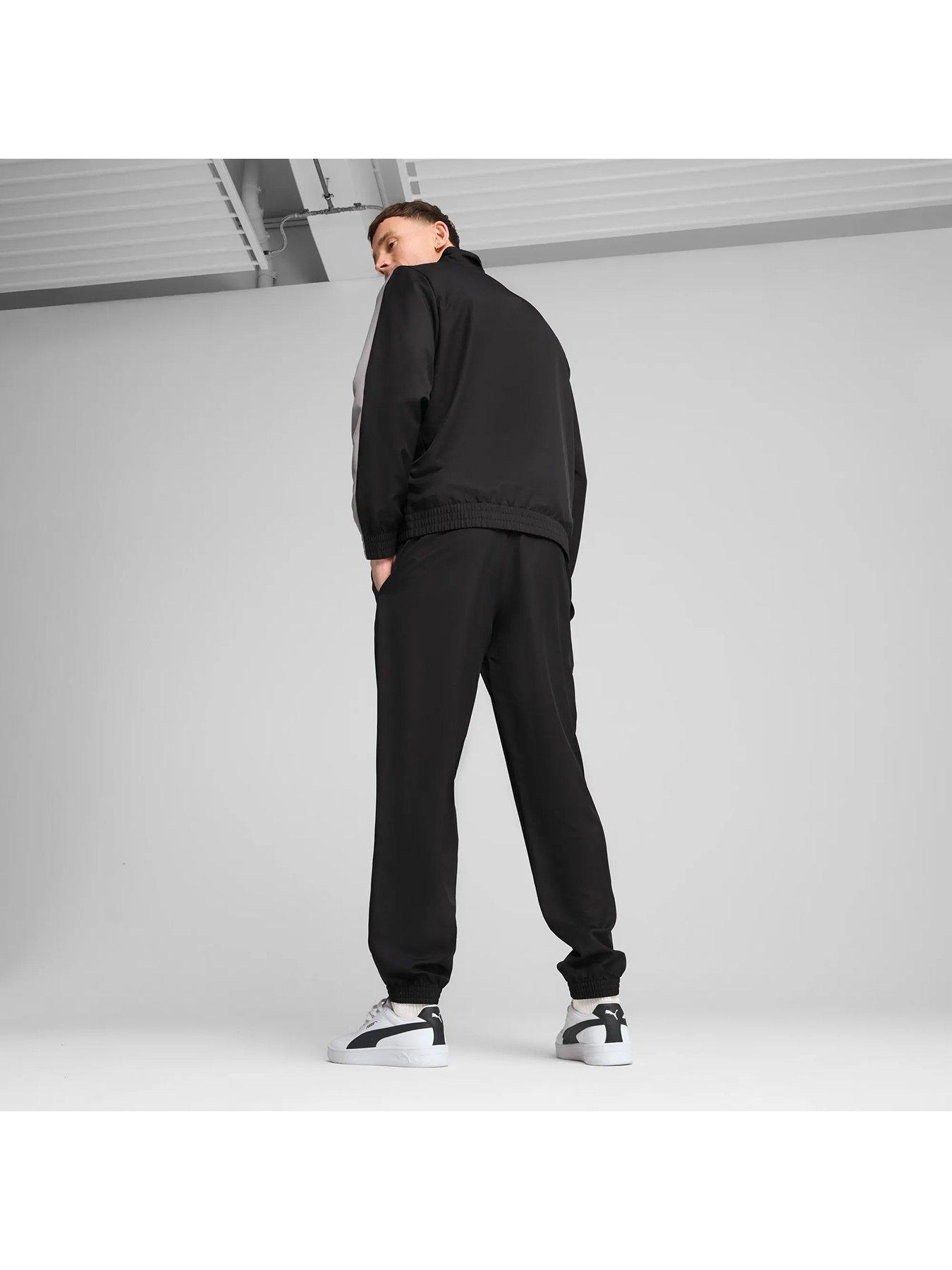 Image 2 of 6 of Puma Mens Woven Colorblock Tracksuit - Black