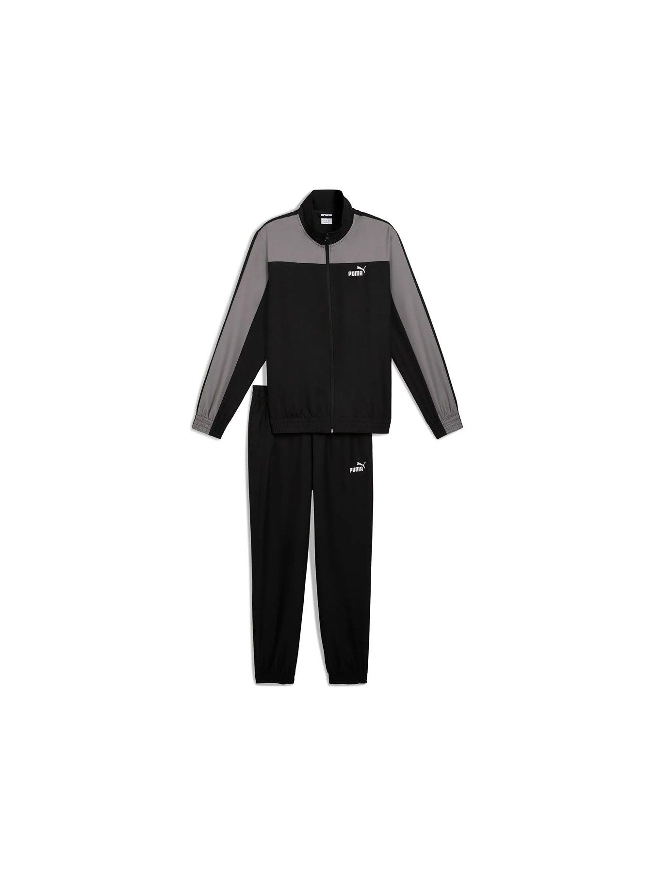 Image 6 of 6 of Puma Mens Woven Colorblock Tracksuit - Black