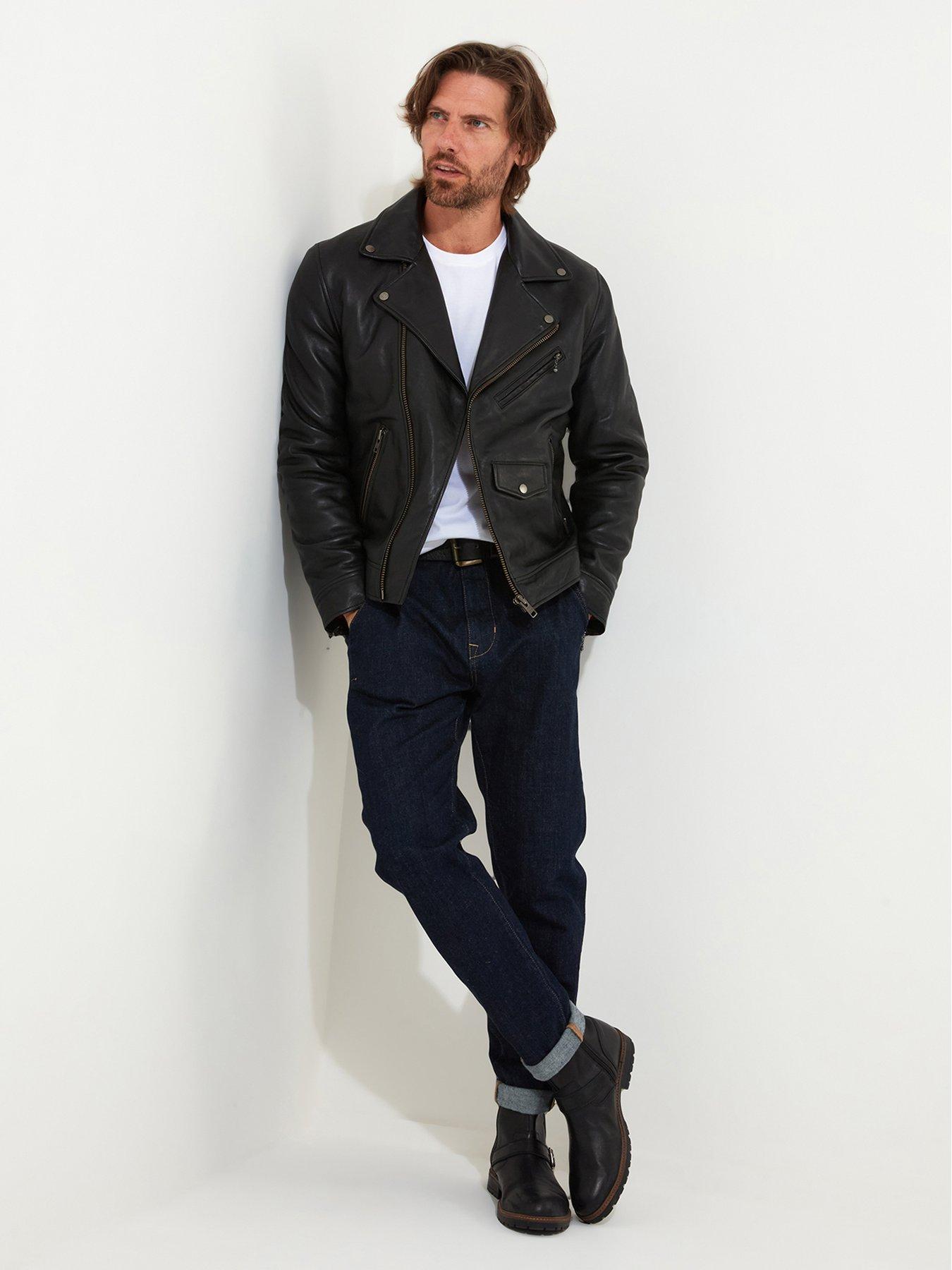 Image 2 of 6 of Joe Browns Timeless Leather Biker Jacket