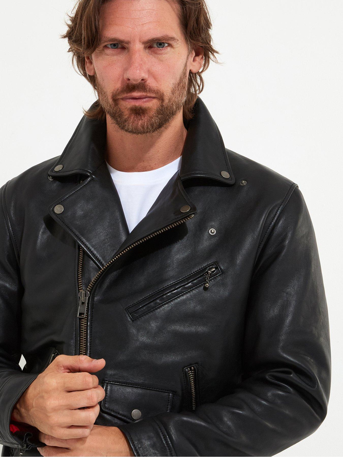 Image 3 of 6 of Joe Browns Timeless Leather Biker Jacket