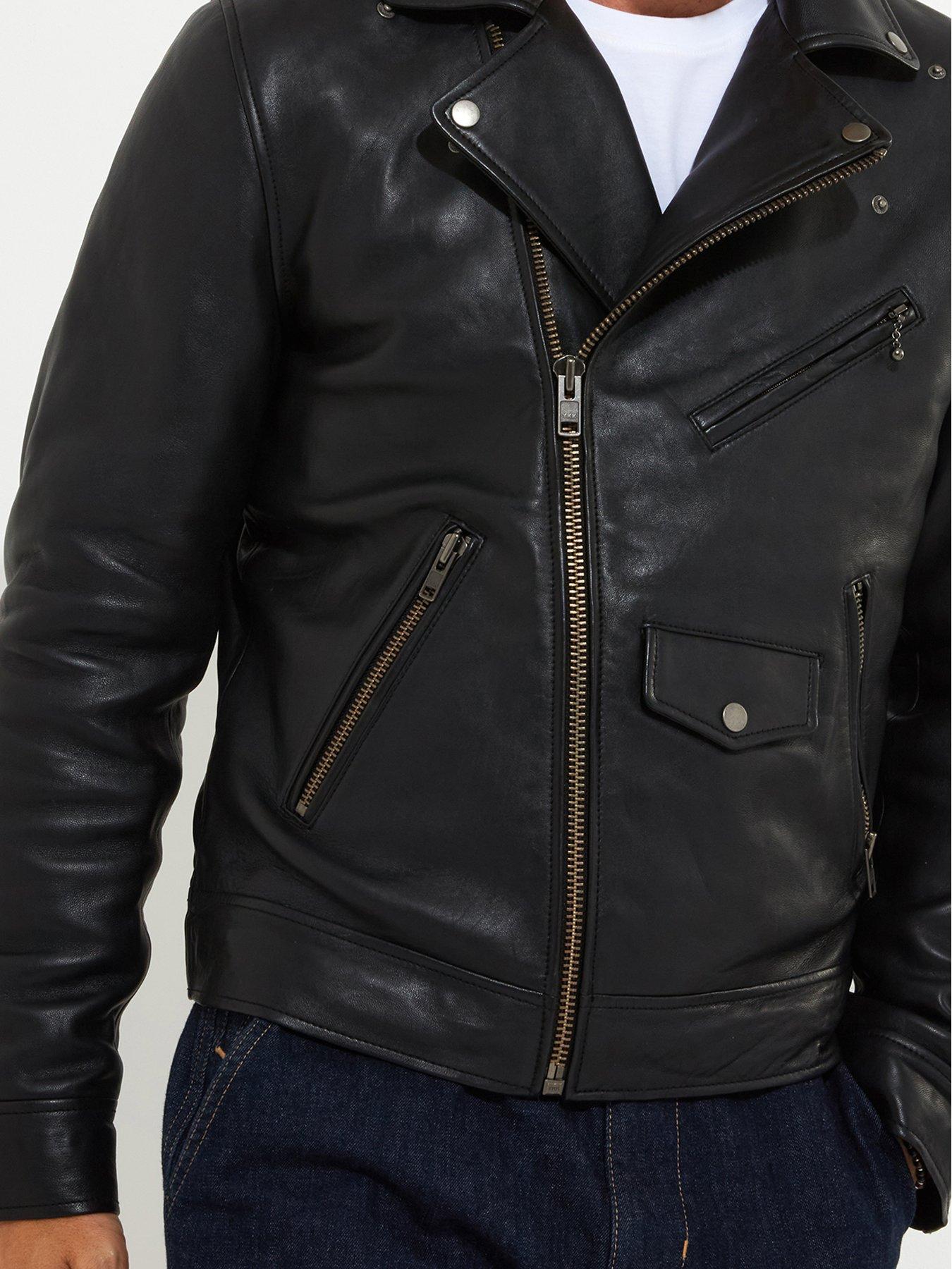 Image 5 of 6 of Joe Browns Timeless Leather Biker Jacket