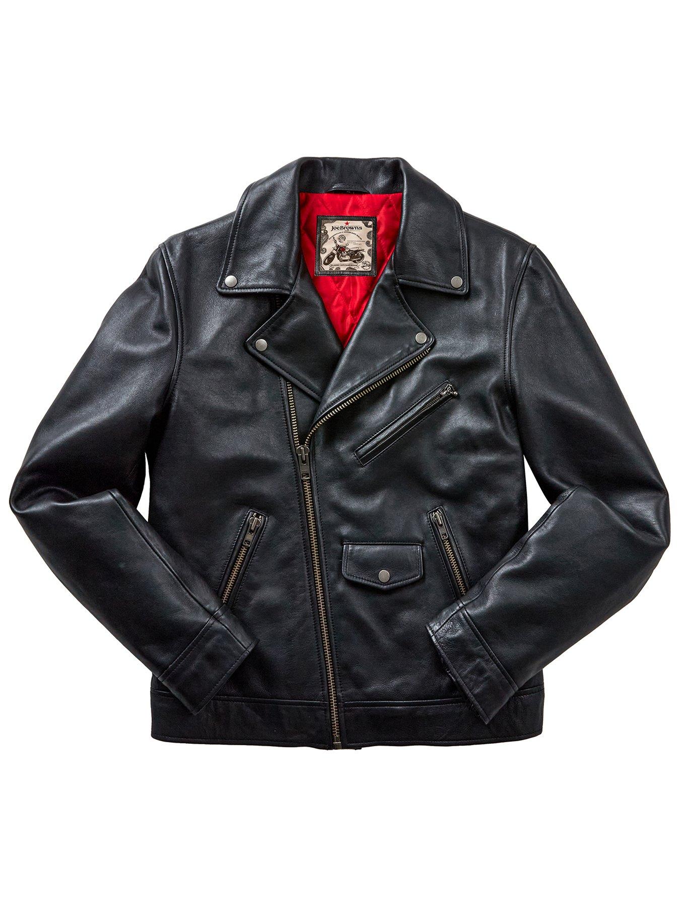 Image 6 of 6 of Joe Browns Timeless Leather Biker Jacket
