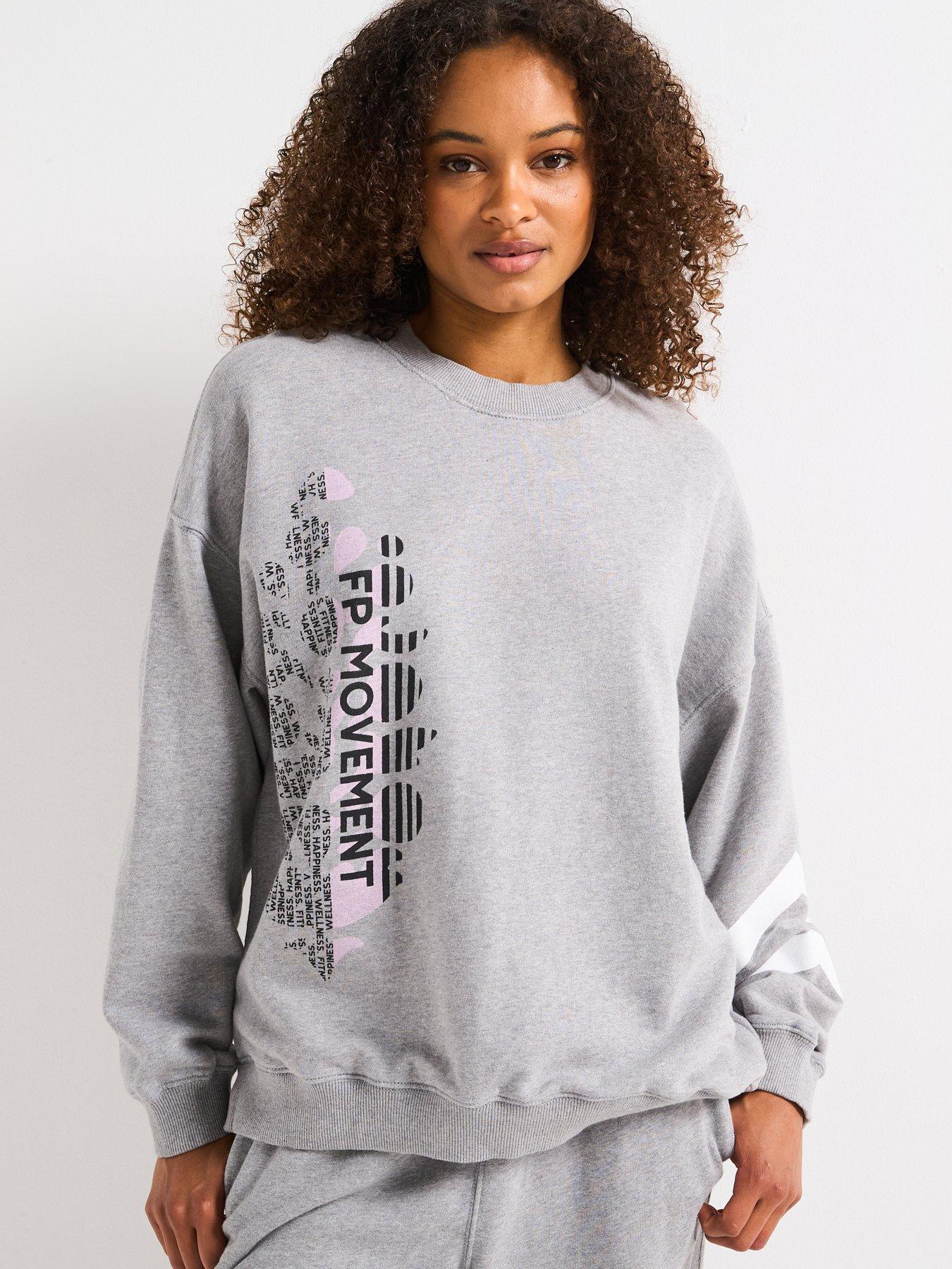undefined Womens Training All Star Logo Crew Sweat - Grey