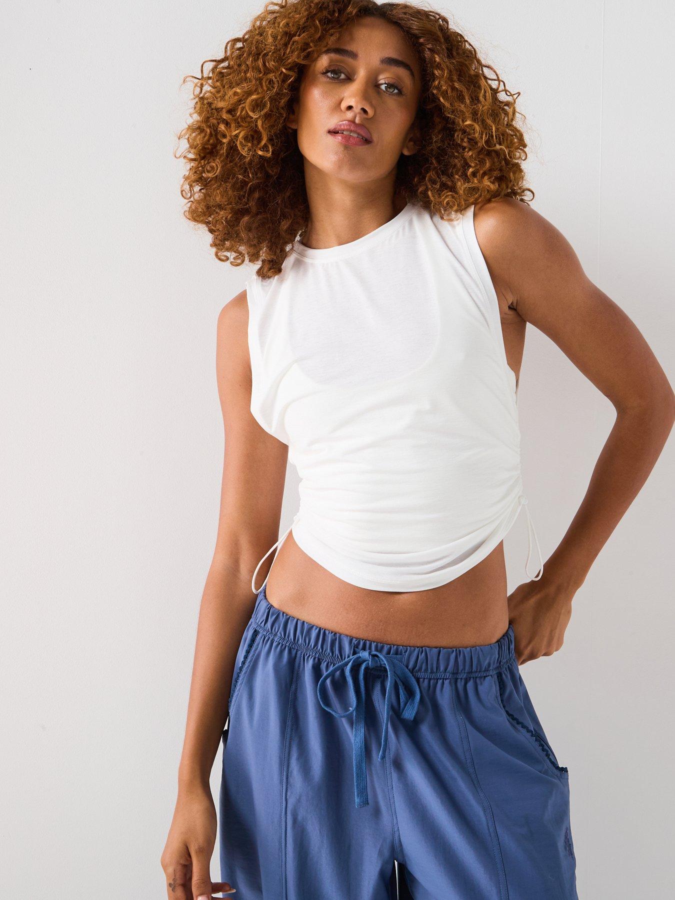 undefined Womens Training Sport Mode Muscle Tank - White