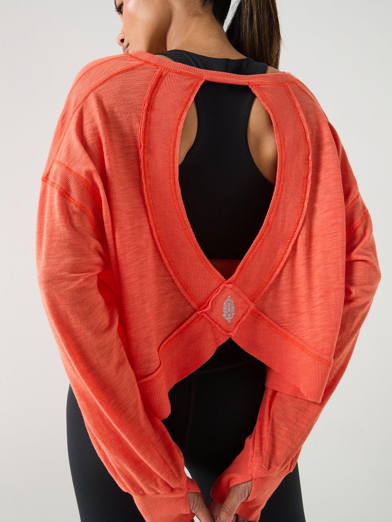 Image 5 of 5 of FP Movement Womens Training My Time Long Sleeve Top - Orange