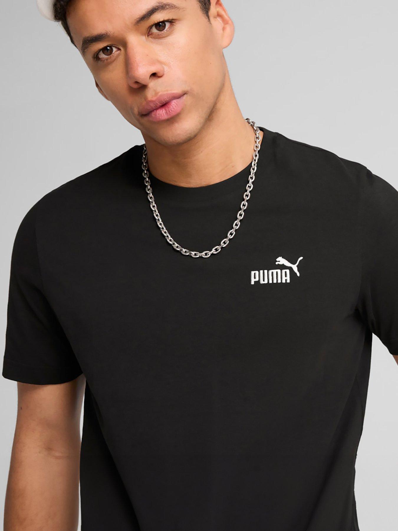 Image 1 of 6 of Puma Mens Essential Small No 1 Logo Tee - Black