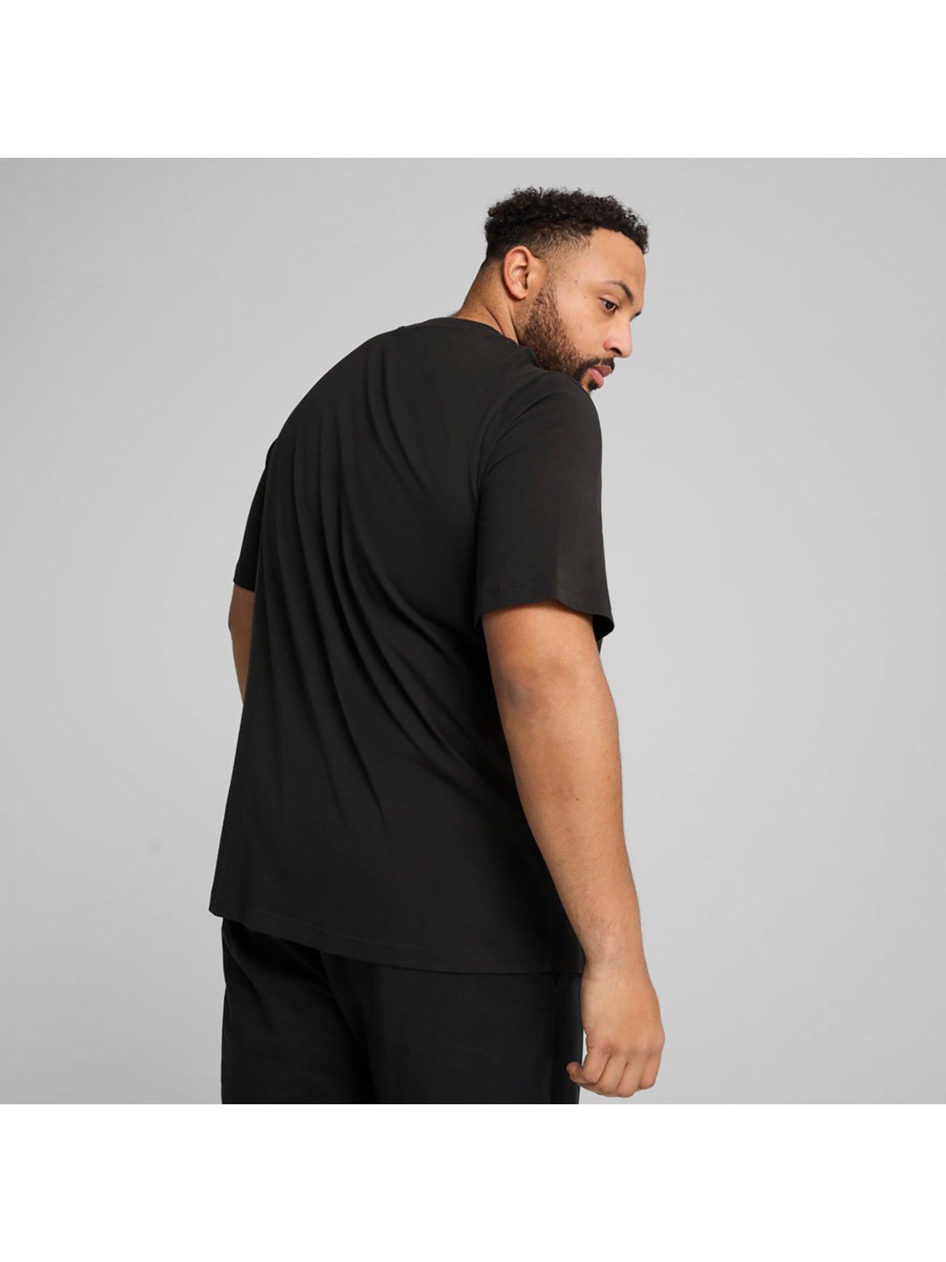 Image 2 of 6 of Puma Mens Essential Small No 1 Logo Tee - Black
