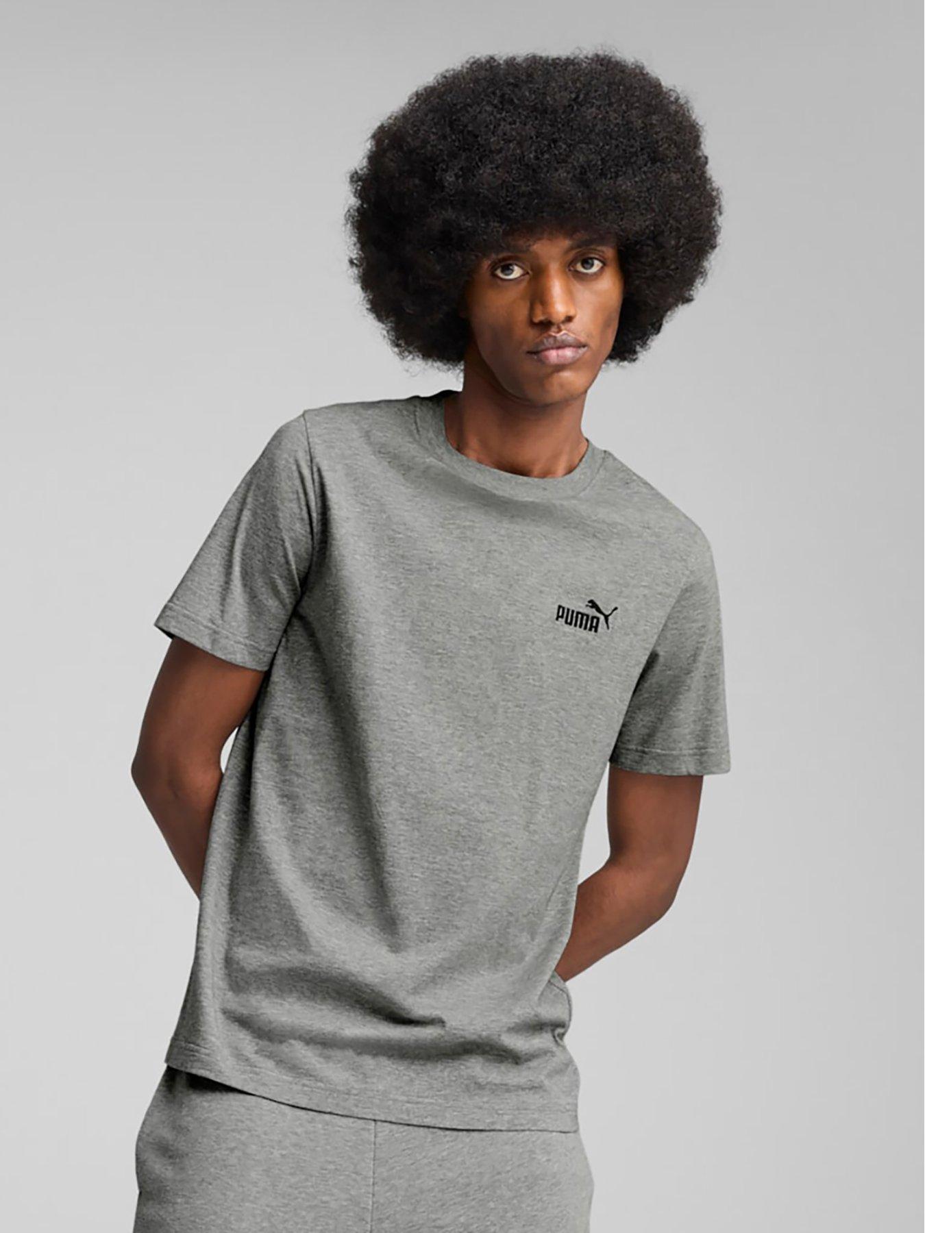 Puma Mens Essential Small No 1 Logo Tee - Grey