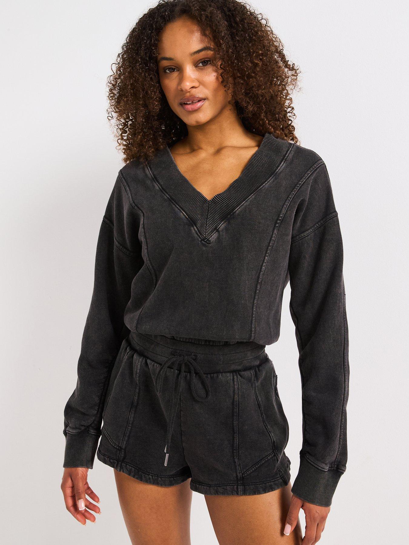 undefined Womens Training Intercept Romper - Black