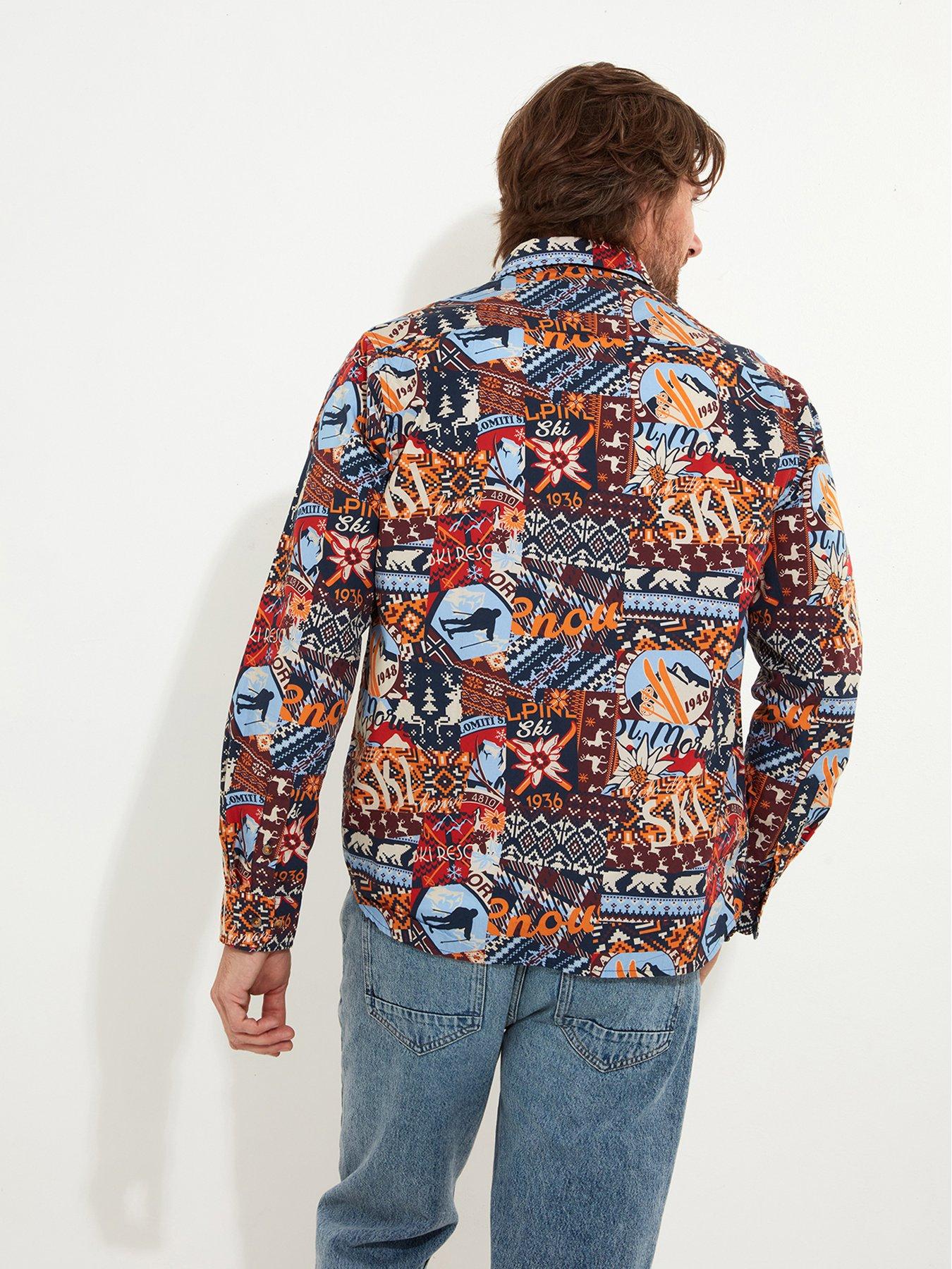 Image 2 of 6 of Joe Browns Winter Ski Patchwork Shirt - Yellow