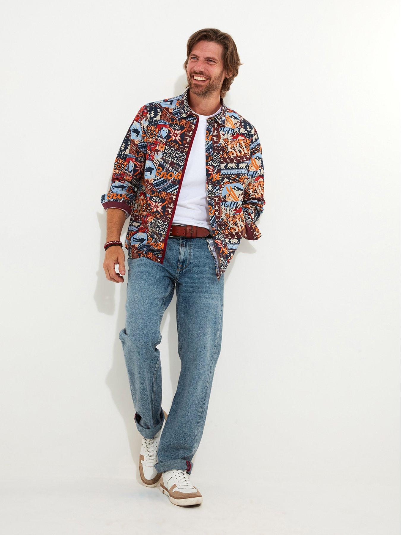 Image 3 of 6 of Joe Browns Winter Ski Patchwork Shirt - Yellow
