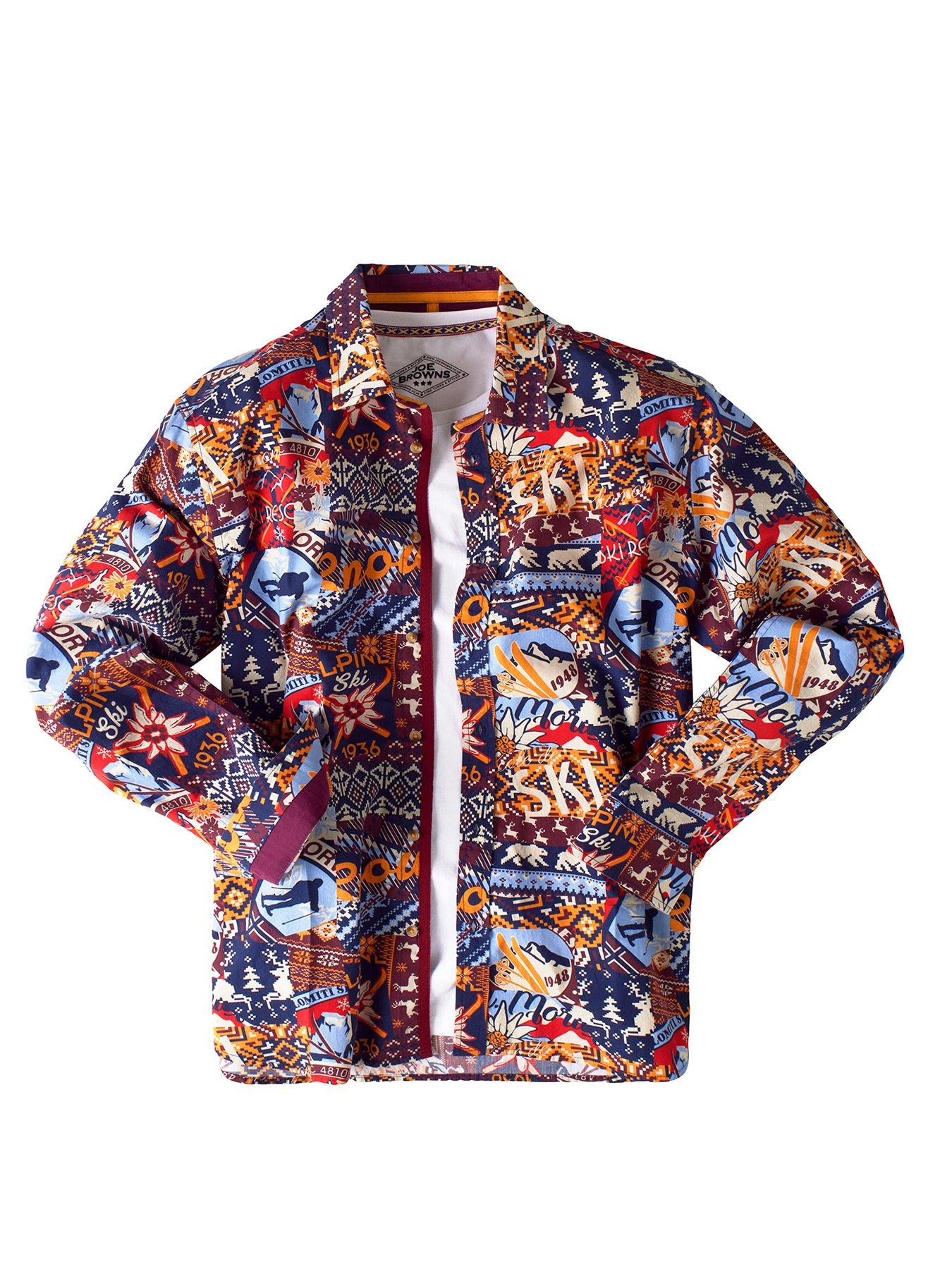 Image 6 of 6 of Joe Browns Winter Ski Patchwork Shirt - Yellow