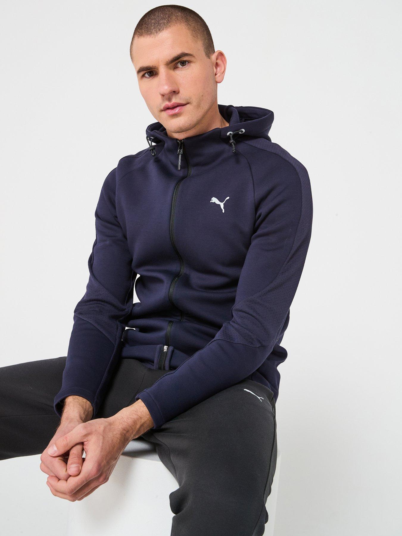 undefined Men's Evostripe Full-Zip Hoodie - Navy
