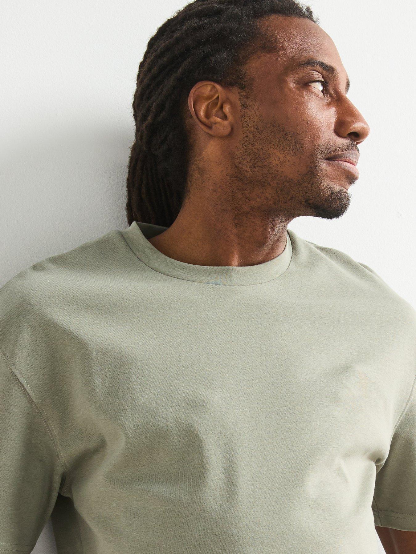 Image 4 of 6 of Very Man Relaxed Fit Interlock T-shirt - Sage