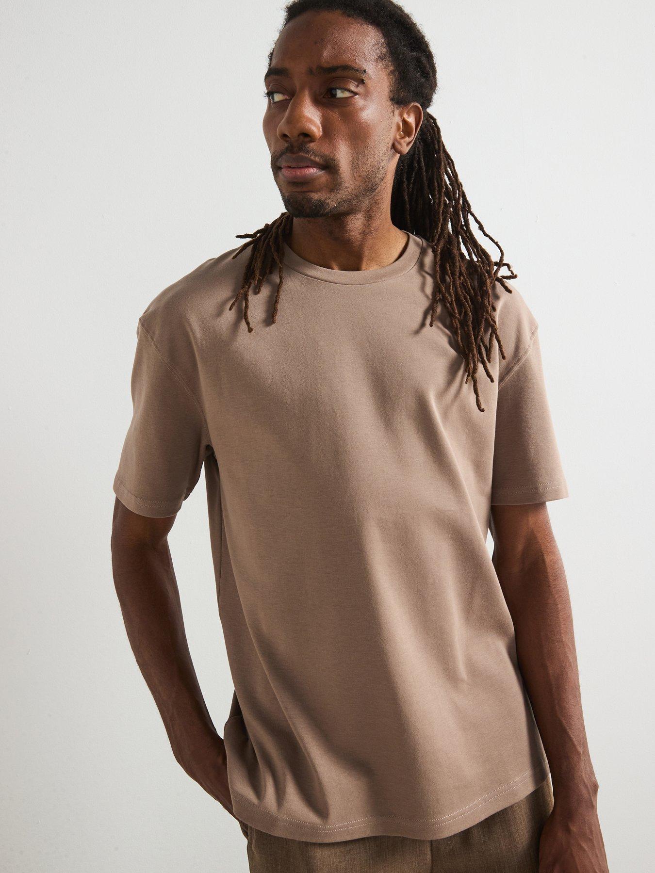 undefined Relaxed Fit Interlock T-shirt - Beige