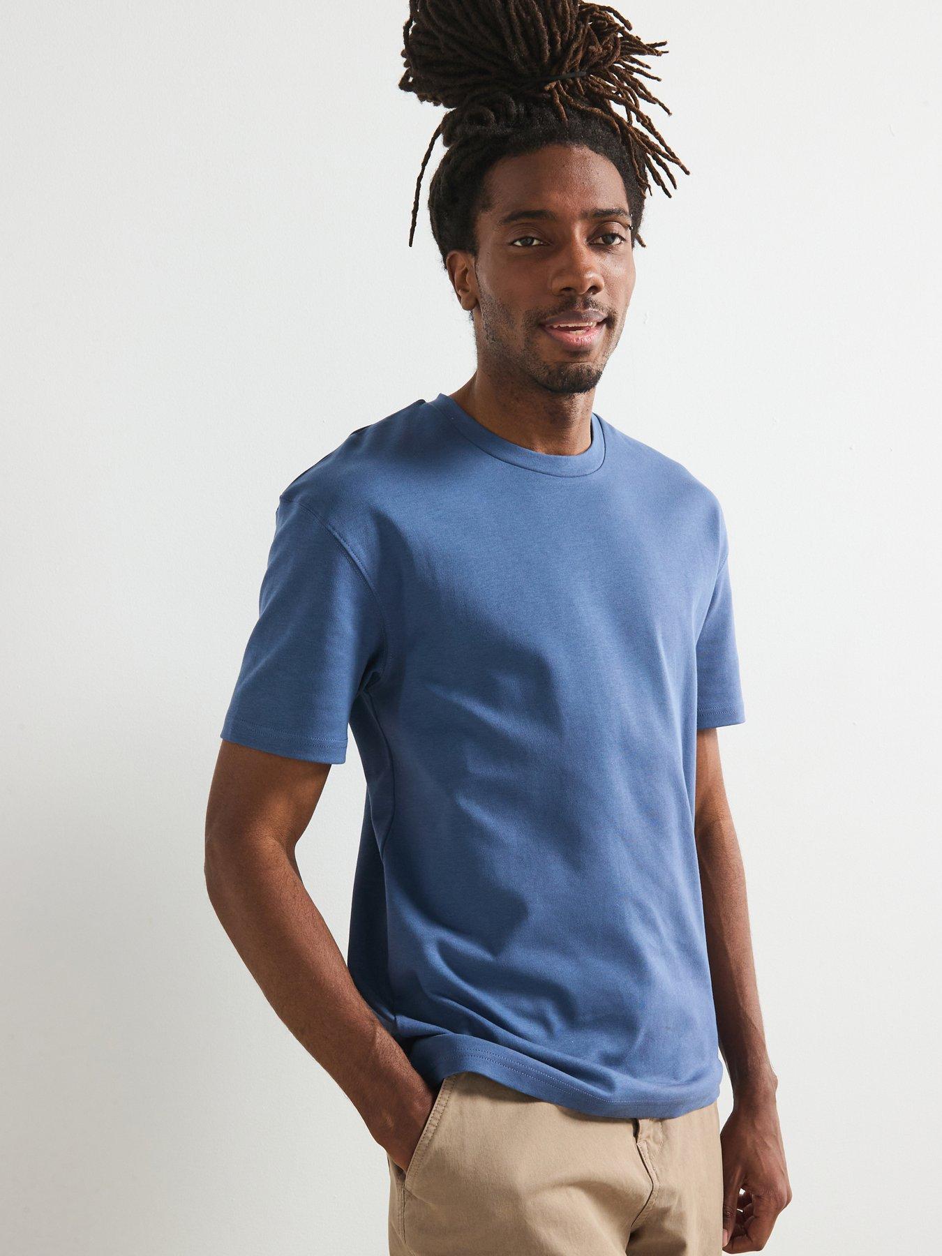 undefined Relaxed Fit Interlock T-shirt - Blue