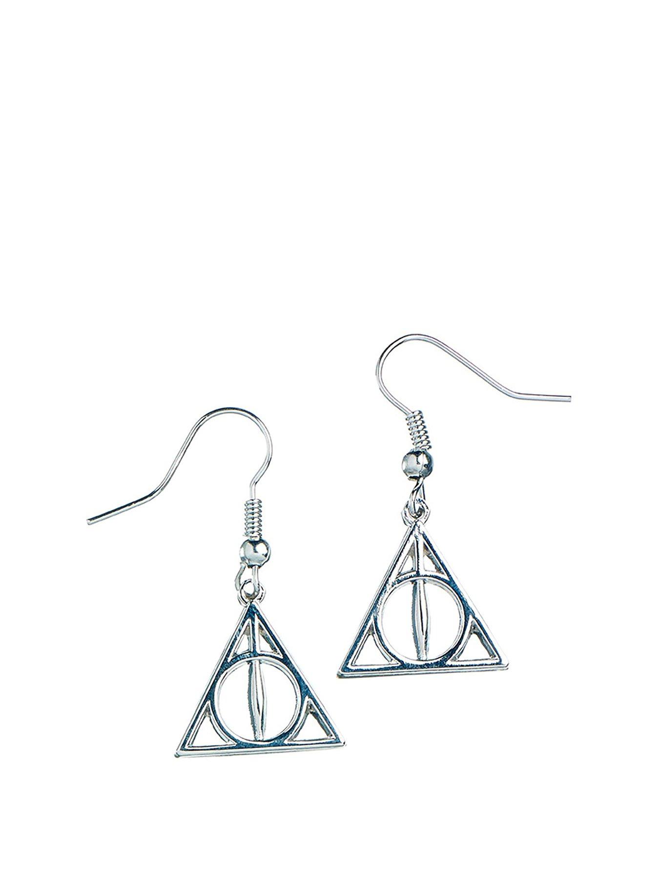 Harry Potter Deathly Hallows Drop Earrings