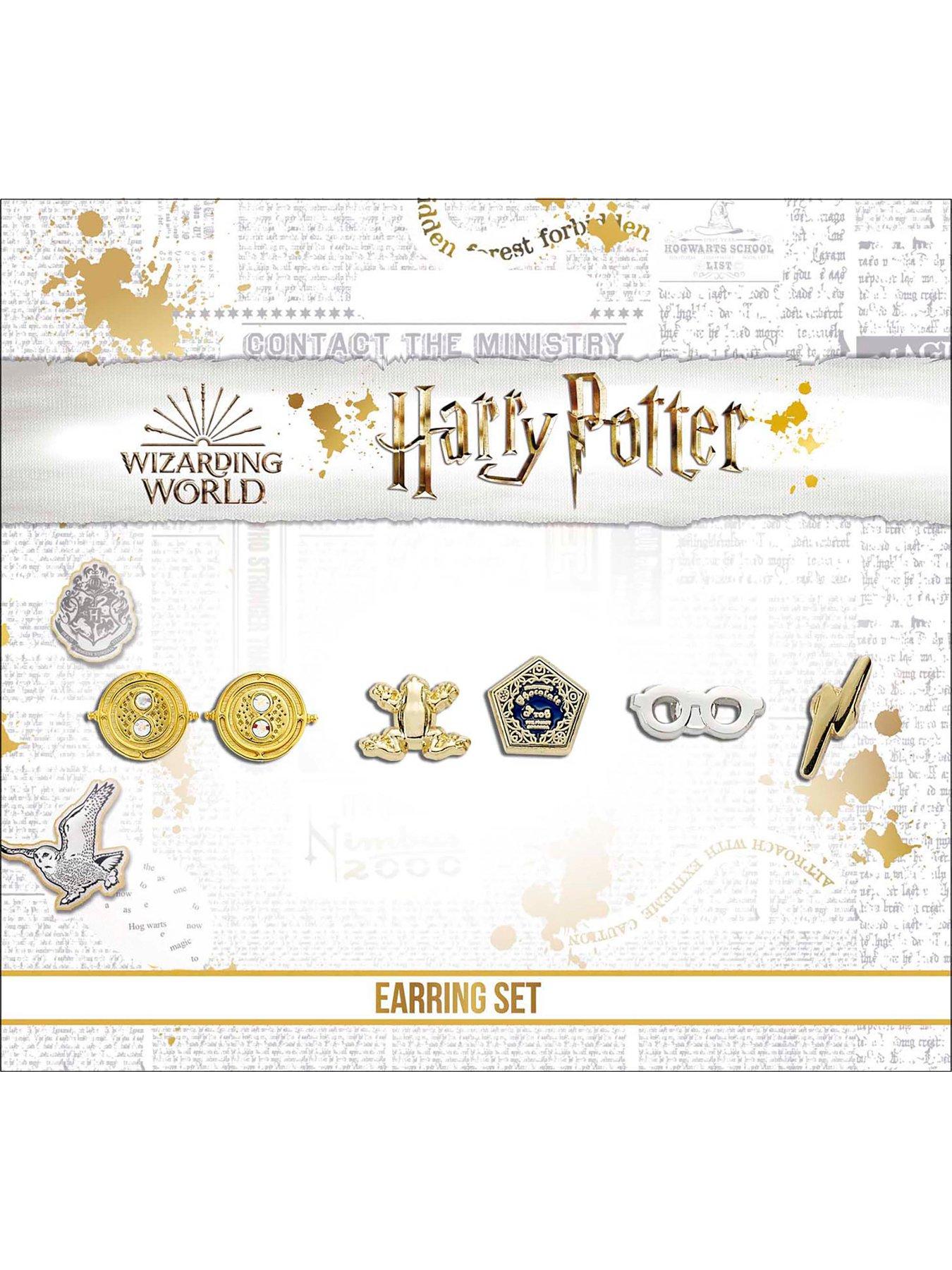 Harry Potter Stud Earring Set Time Turner/Chocolate Frog/Glasses