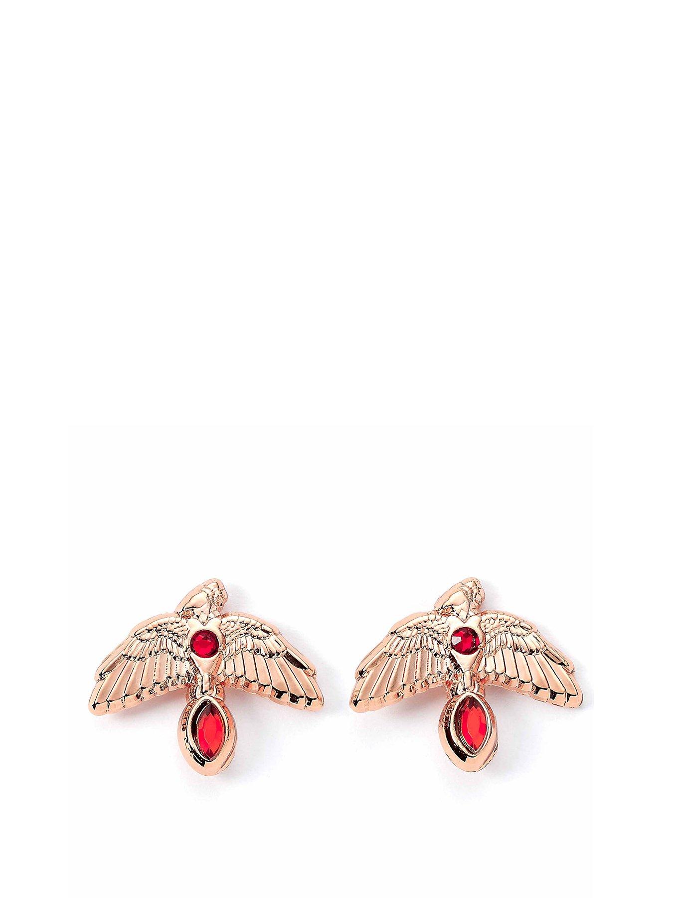 undefined Fawkes Rose Gold Tone Stud Earrings