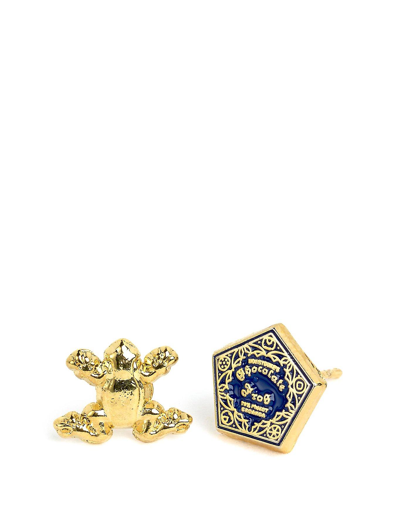 Product photograph of Harry Potter Chocolate Frog Amp Box Stud Earrings from very.co.uk