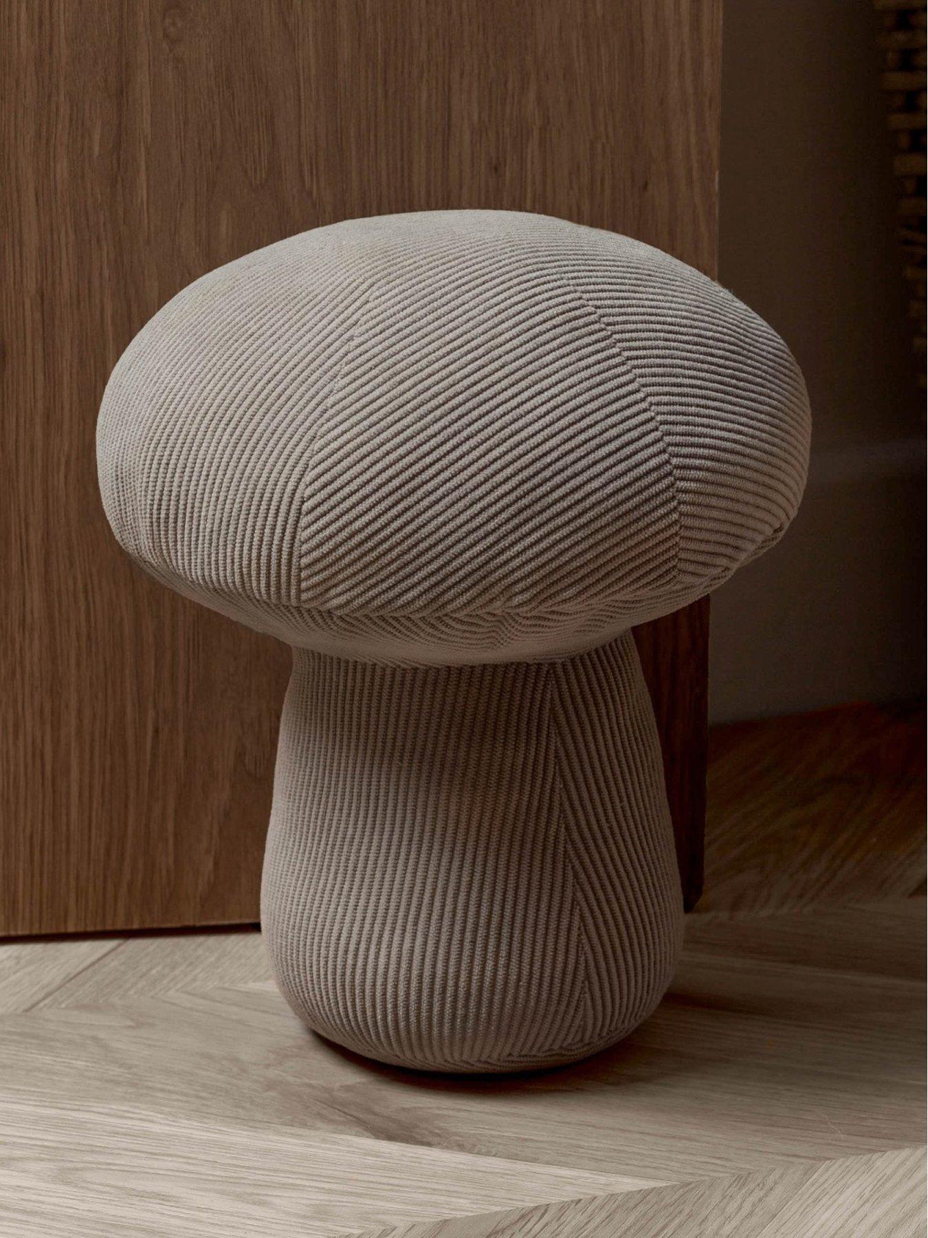 Product photograph of Wylder Cord Mushroom Doorstop- Taupe from very.co.uk