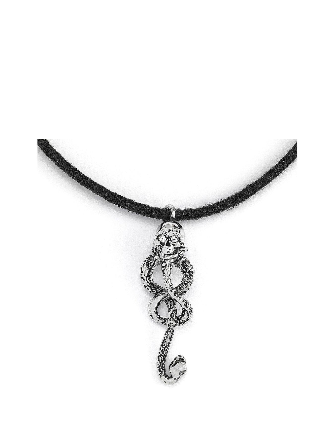 Product photograph of Harry Potter Dark Mark Tattoo Choker Necklace from very.co.uk