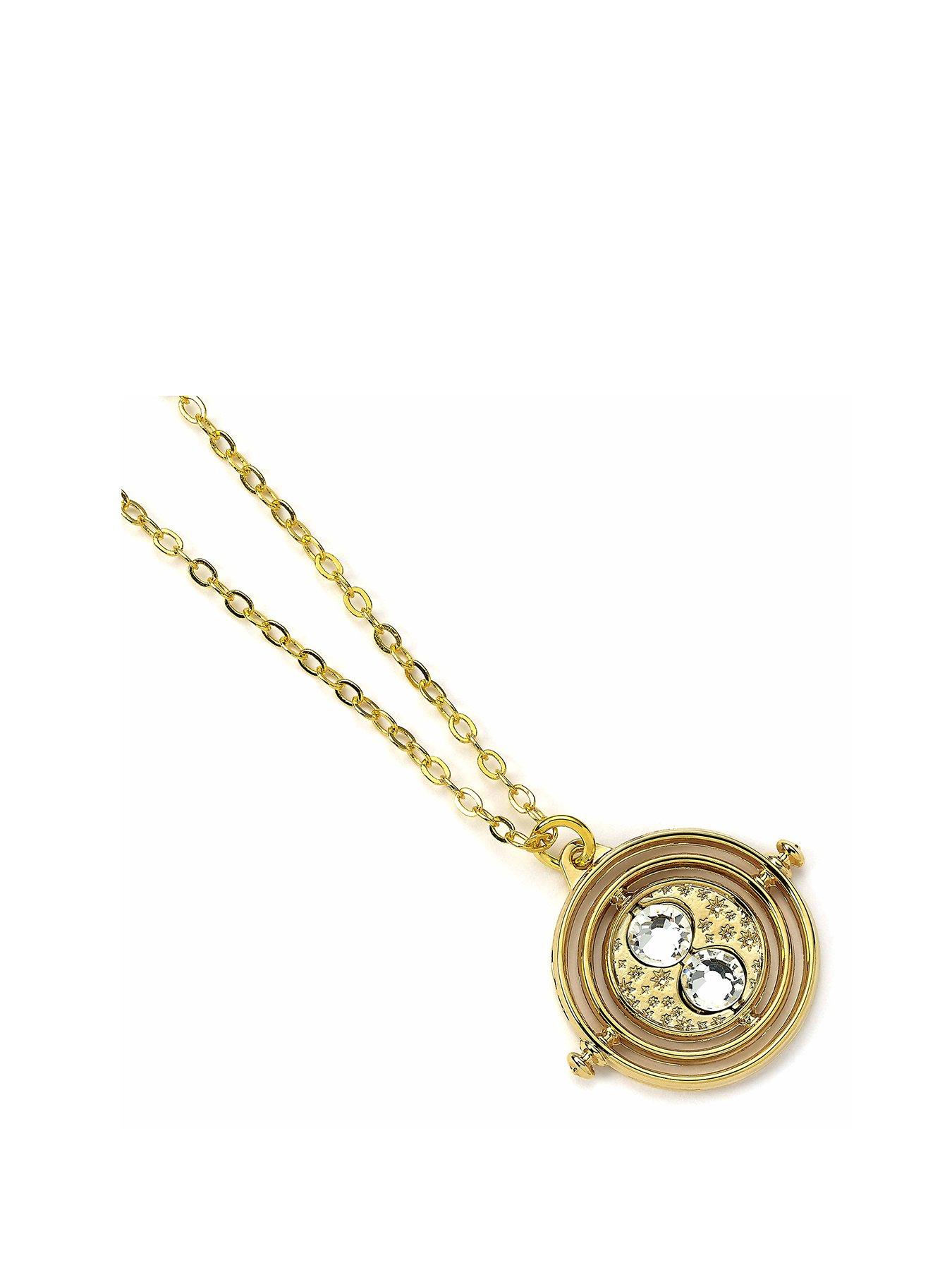 Product photograph of Harry Potter Fixed Time Turner Necklace from very.co.uk