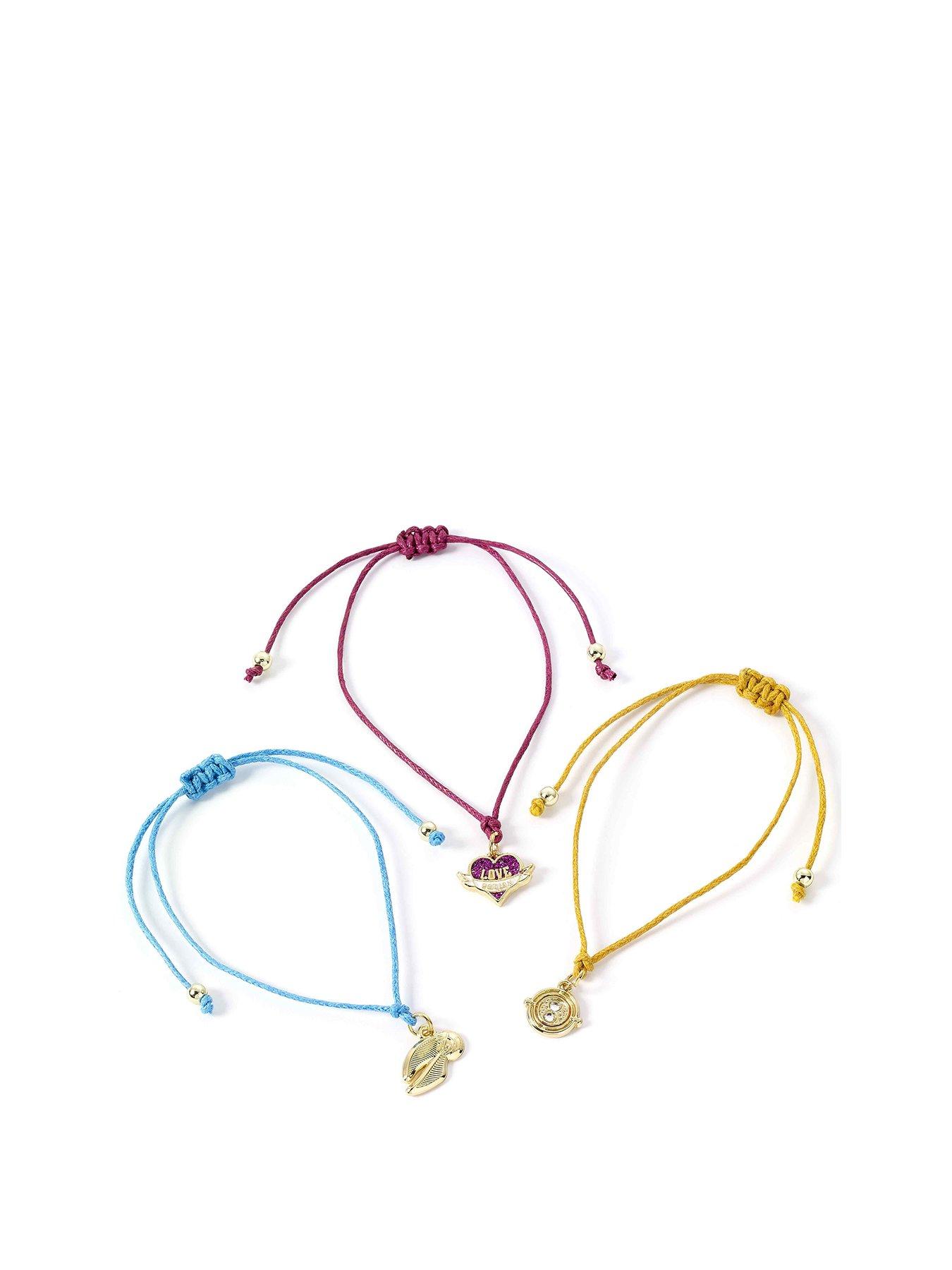 Product photograph of Harry Potter Golden Snitch Friendship Bracelet Set Multi from very.co.uk