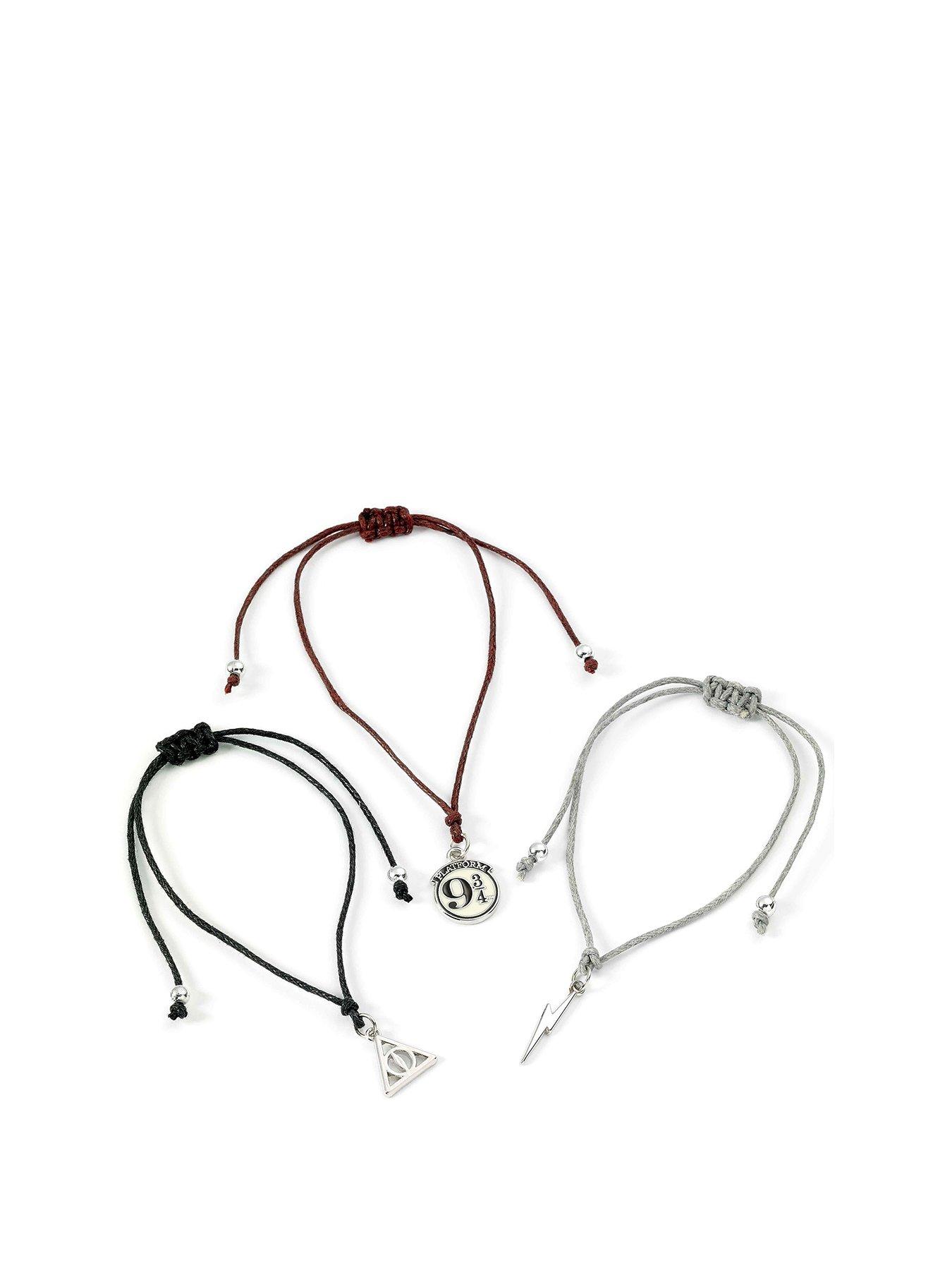 Image 1 of 3 of Harry Potter Deathly Hallows Friendship Bracelet Set Multi
