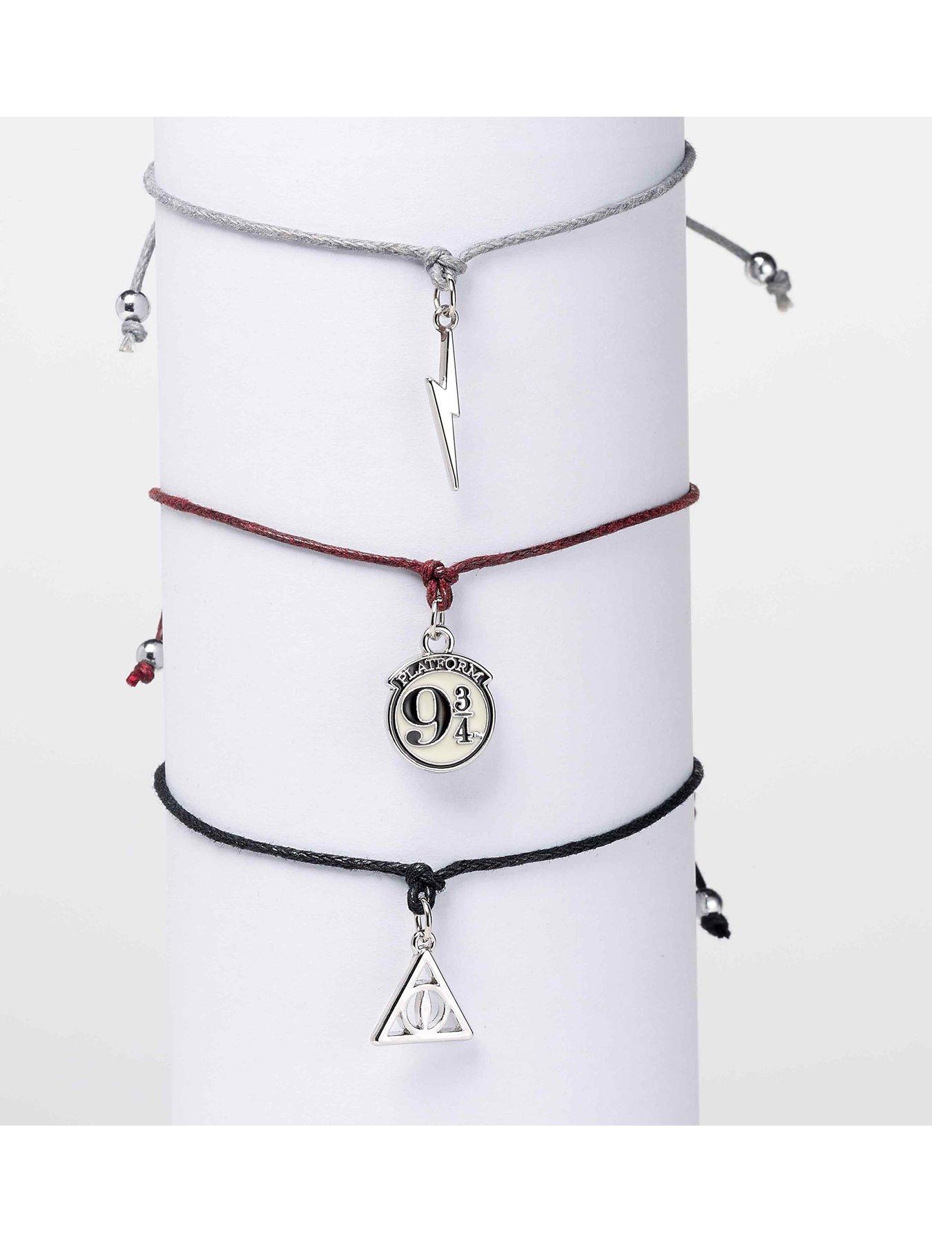 Image 2 of 3 of Harry Potter Deathly Hallows Friendship Bracelet Set Multi