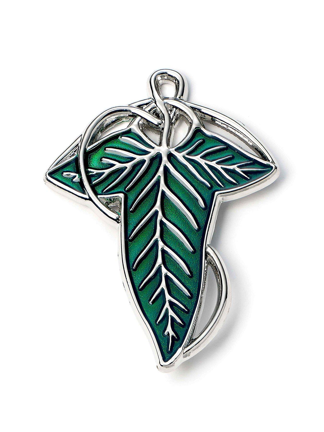 Product photograph of Lord Of The Rings The Lord Of The Rings The Leaf Of Lorien Pin Badge from very.co.uk