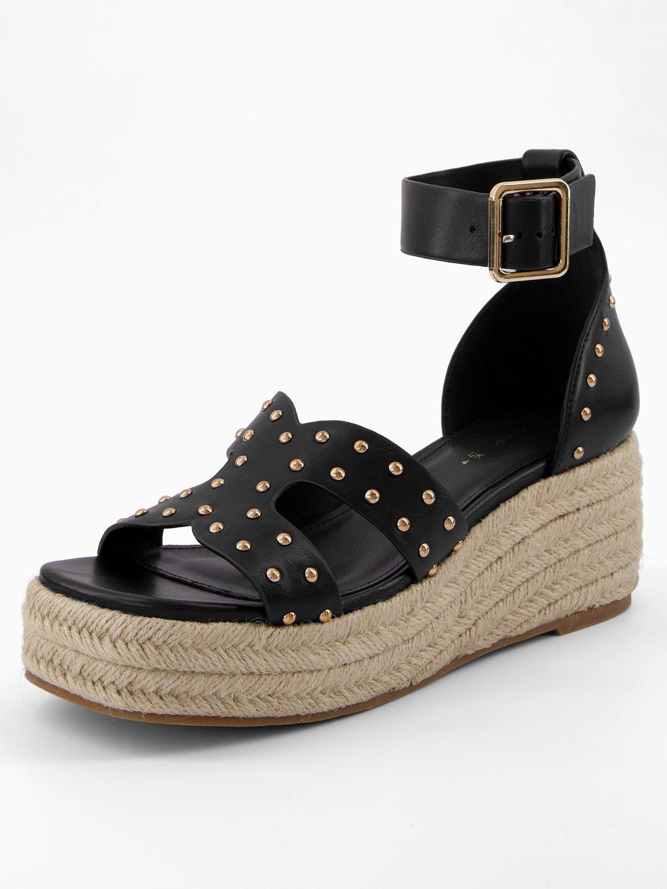 undefined Wide Fit Mid Height Wedge - Black