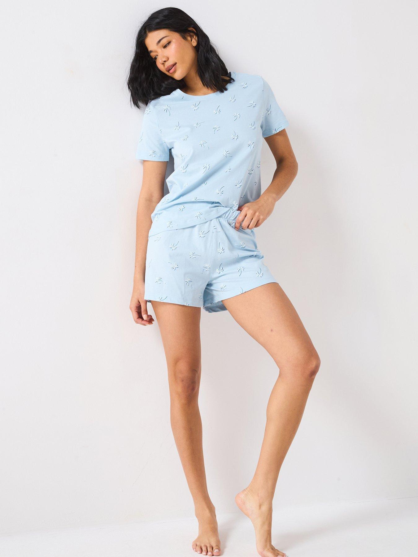undefined Palm Print Short Set