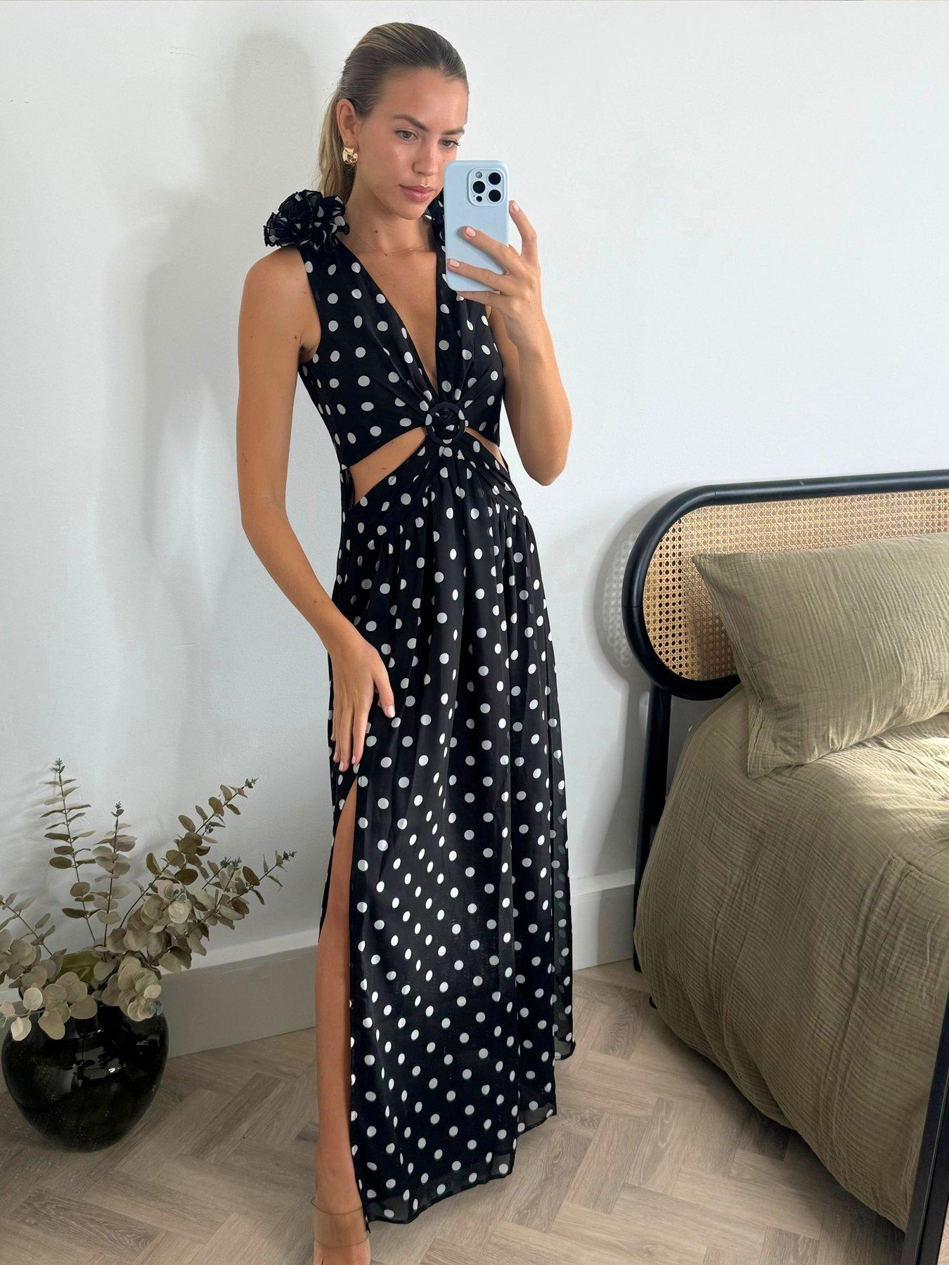 undefined Layla Spotted Dress - Multi