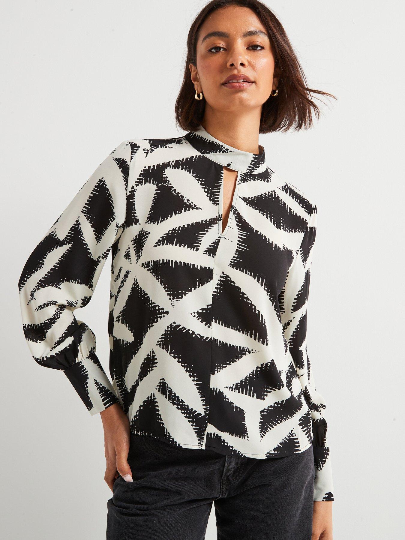 undefined Marie Long Sleeve Top - Black