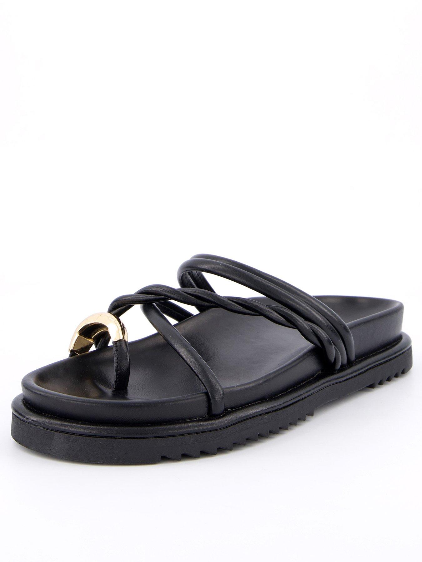 v-by-very-chunky-strappy-flat-sandal-with-metal-embellishment-black