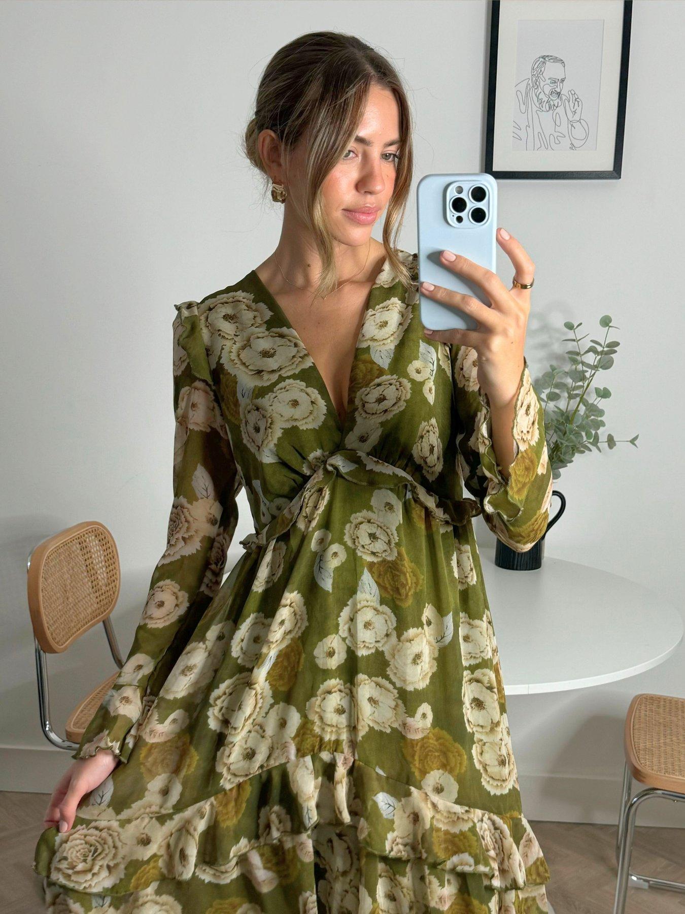 Style Cheat Birdie Dress - Green | Very