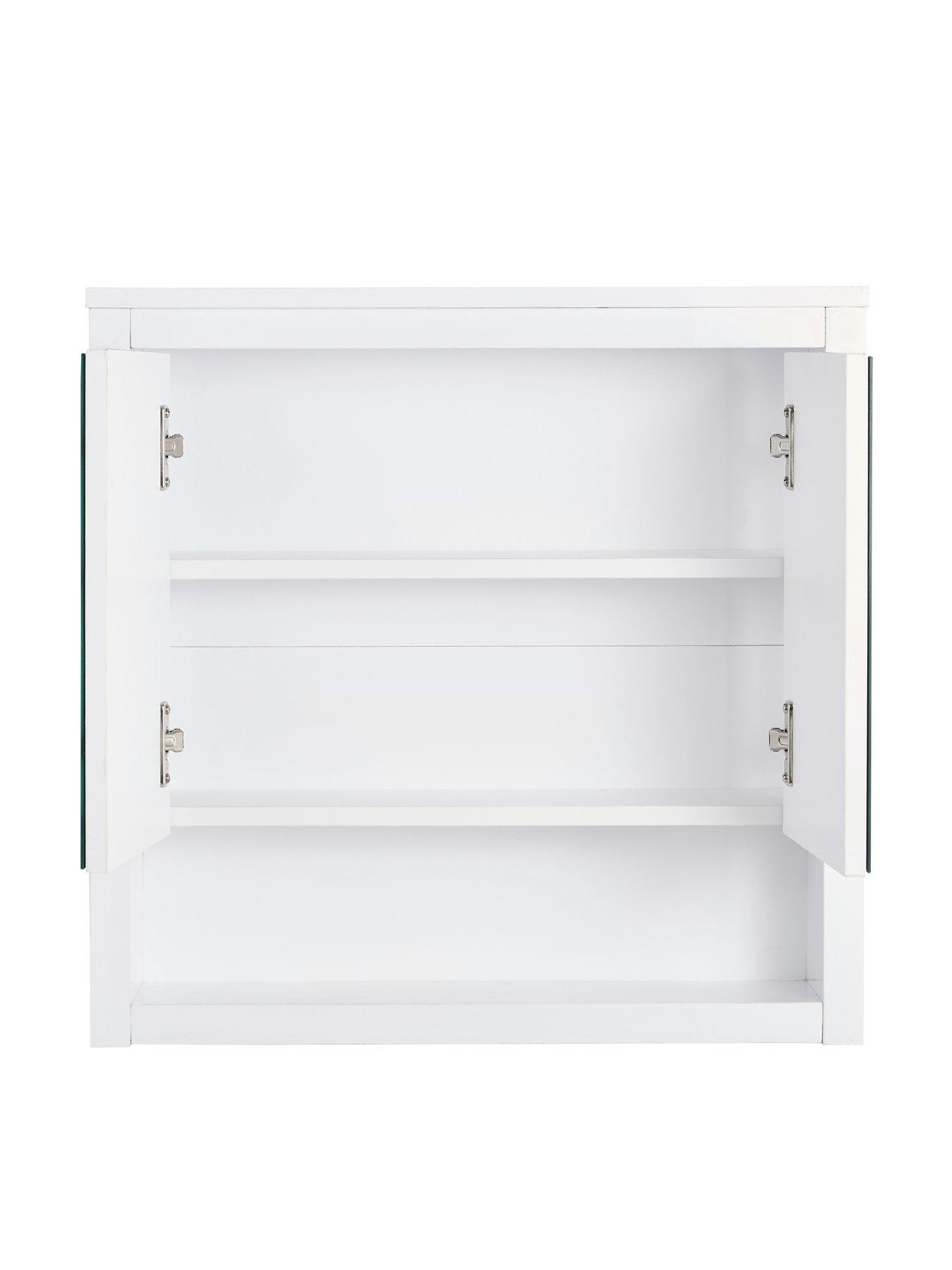 Image 5 of 7 of Very Home Bramford&nbsp;Mirrored Bathroom Wall Cabinet - White Gloss