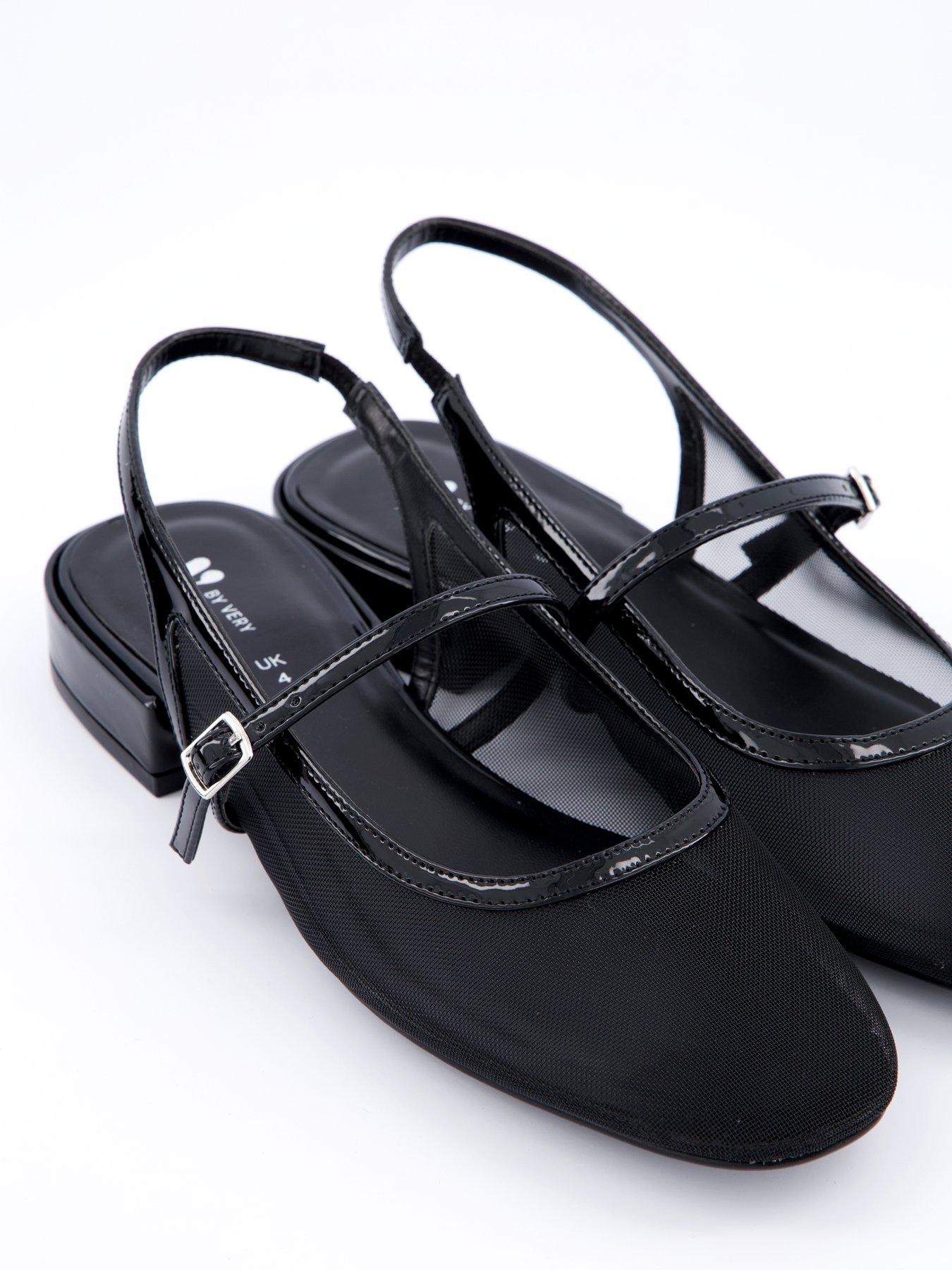 Image 5 of 7 of V by Very Sling Back Low Heel Shoe - Black