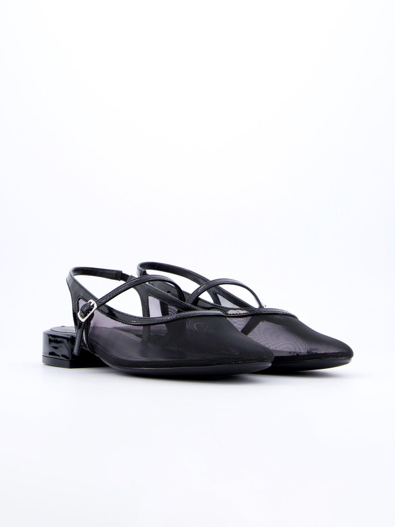 Image 6 of 7 of V by Very Sling Back Low Heel Shoe - Black